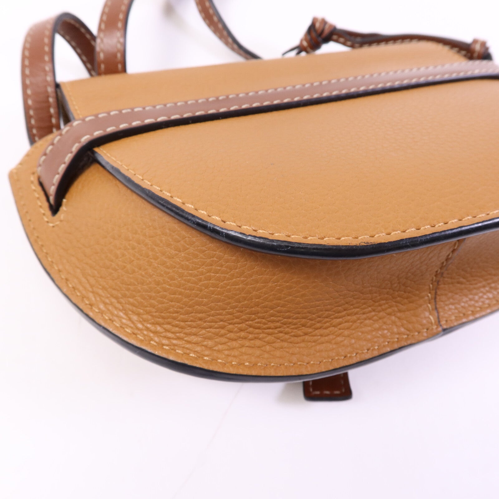 LOEWE 牛皮皮革Mini Gate金扣肩背袋