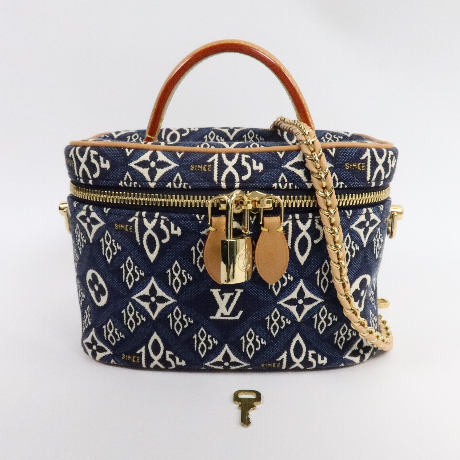 LOUIS VUITTON Monogram Jacquard Since 1854 Vanity PM手挽肩背兩用袋