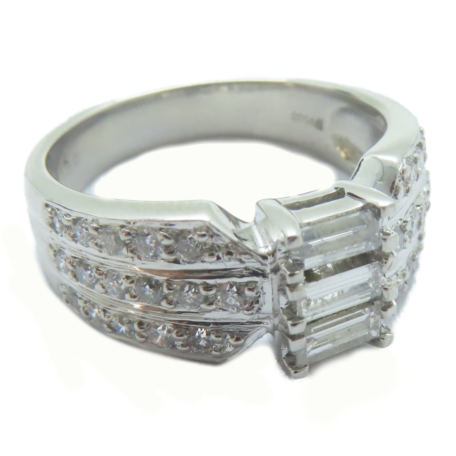 JEWELRY 【激減優惠】PT900鉑金Diamond Ring 1.00ct鑽石戒指US#7.75