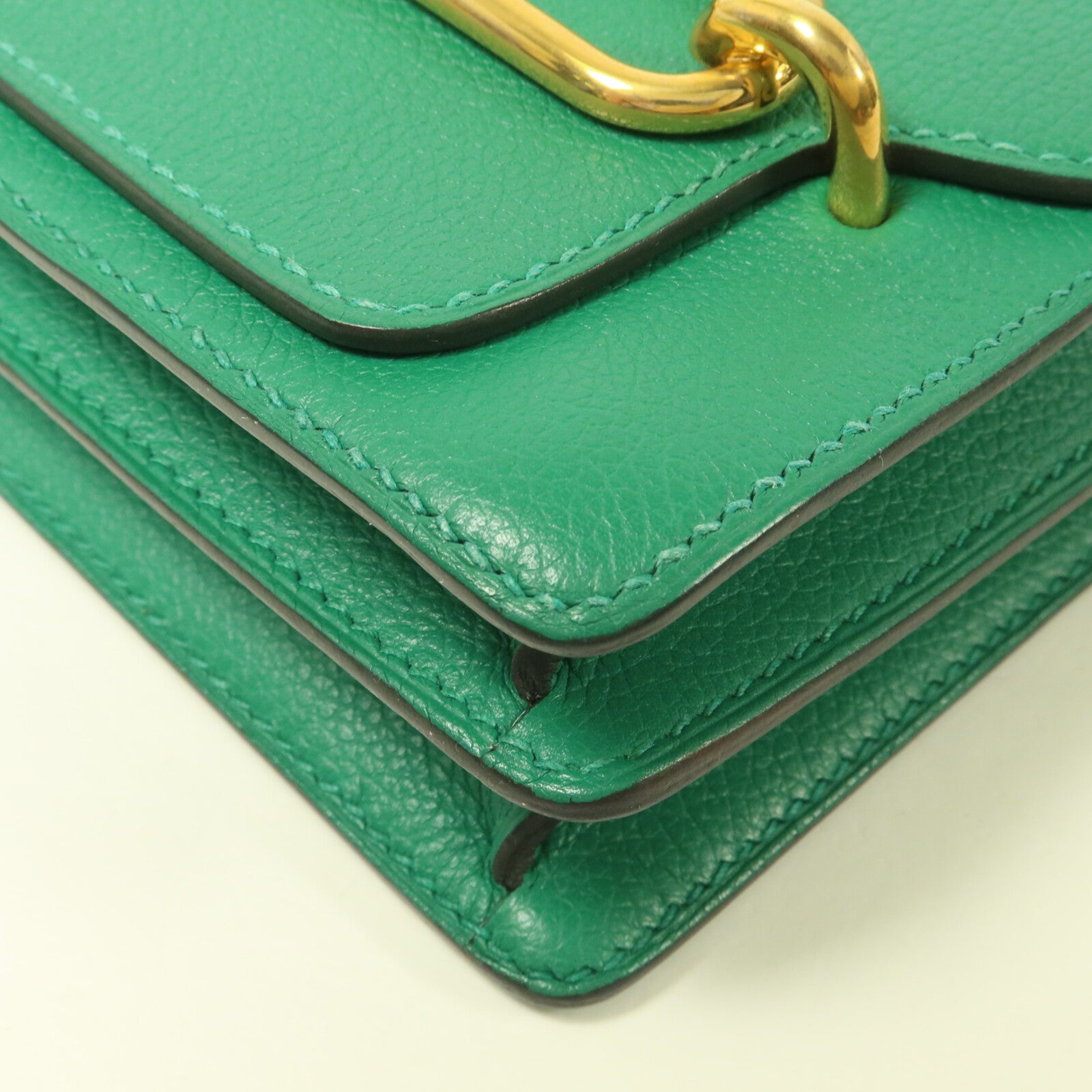 HERMES 【激減優惠】Evercolor皮革Roulis Mini肩背袋Vert Vertigo