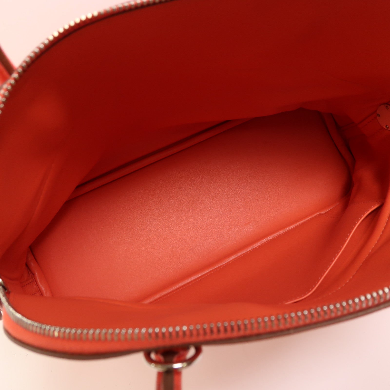 HERMES Clemence皮革Bolide 31銀扣手挽肩背兩用袋Rose Jaipur