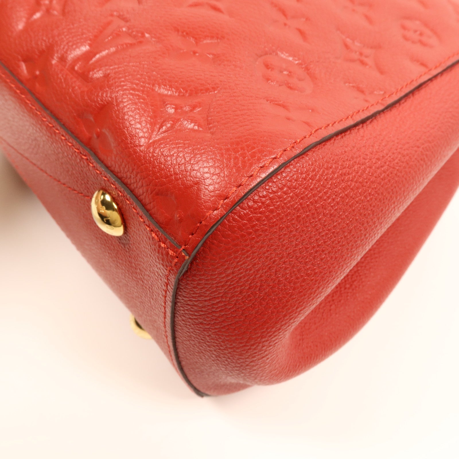 LOUIS VUITTON Monogram Empreinte Montaigne MM金扣肩背袋
