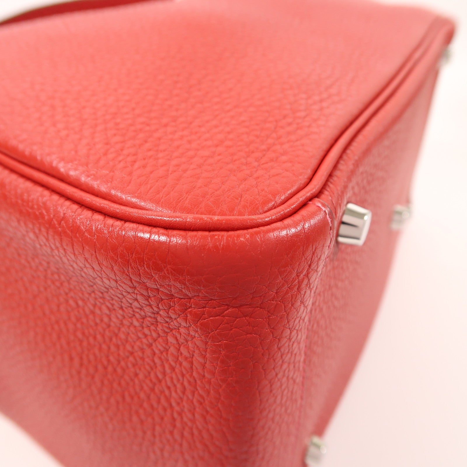 HERMES Clemence皮革Lindy 30銀扣手挽肩背兩用袋