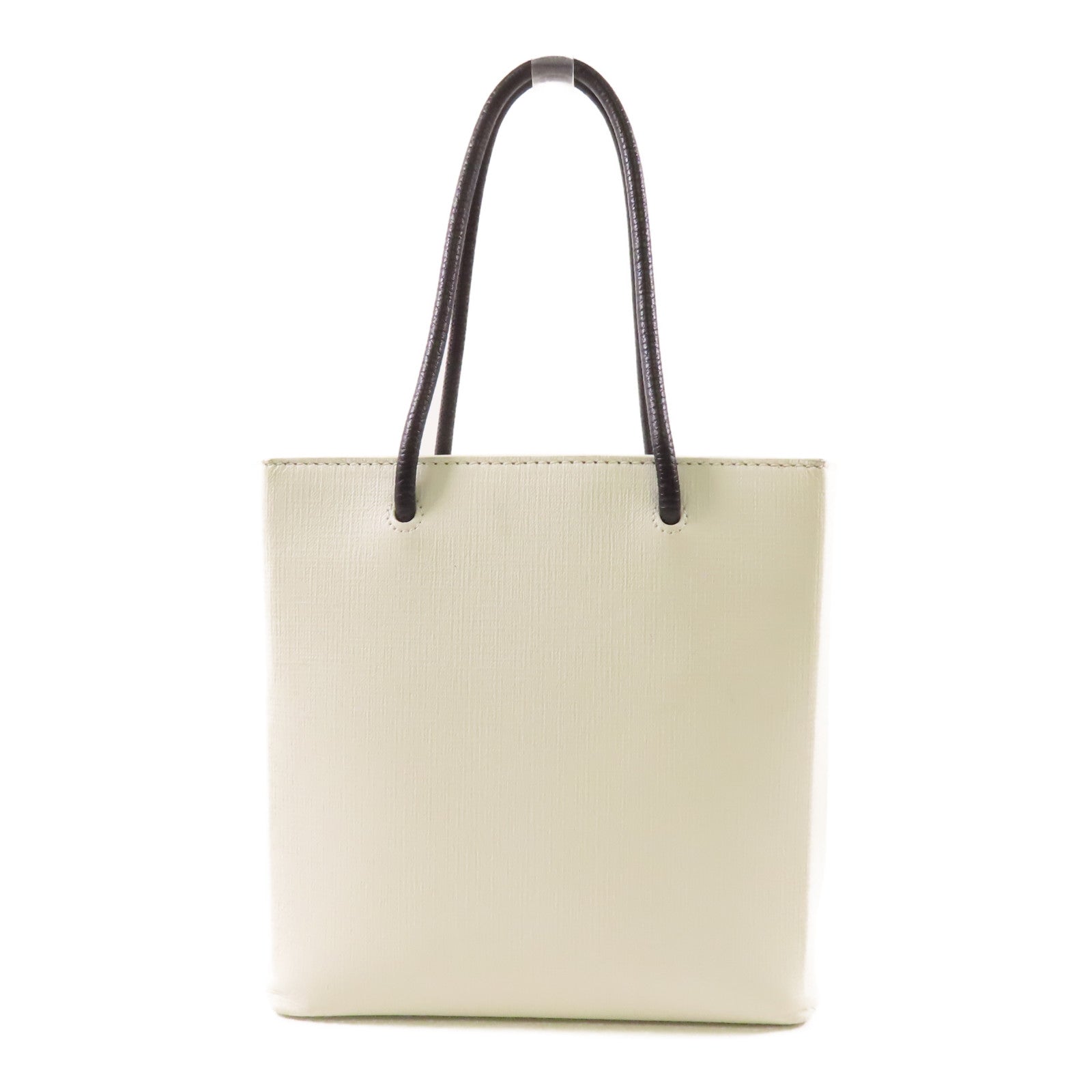 BALENCIAGA SHW Shopping Tote XXS 2 Way Shoulder Bag 597858 Leather White