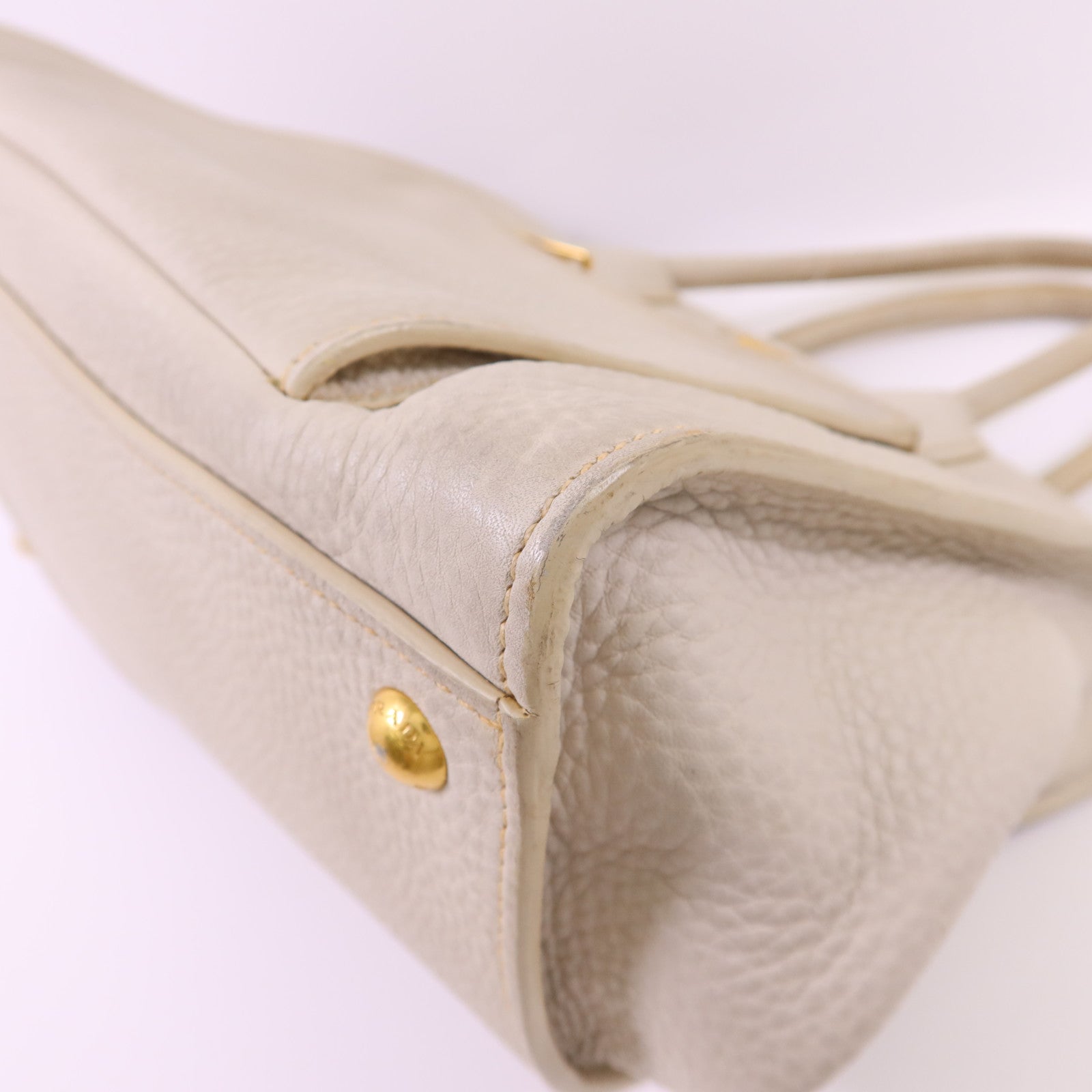 PRADA 牛皮皮革2 Way Shoulder Bag金扣手挽肩背兩用袋