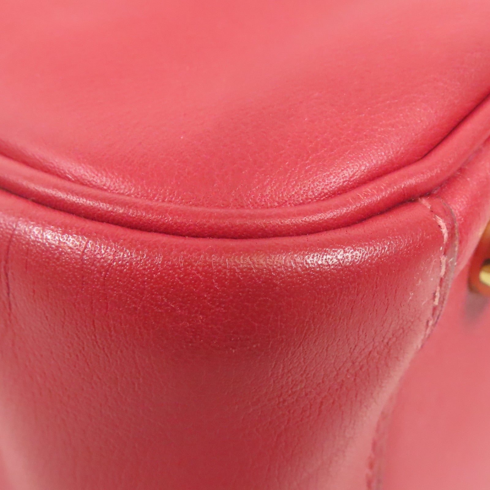 HERMES GHW Lindy 30 2 Way Shoulder Bag Veau Swift Leather Rouge Piment Red