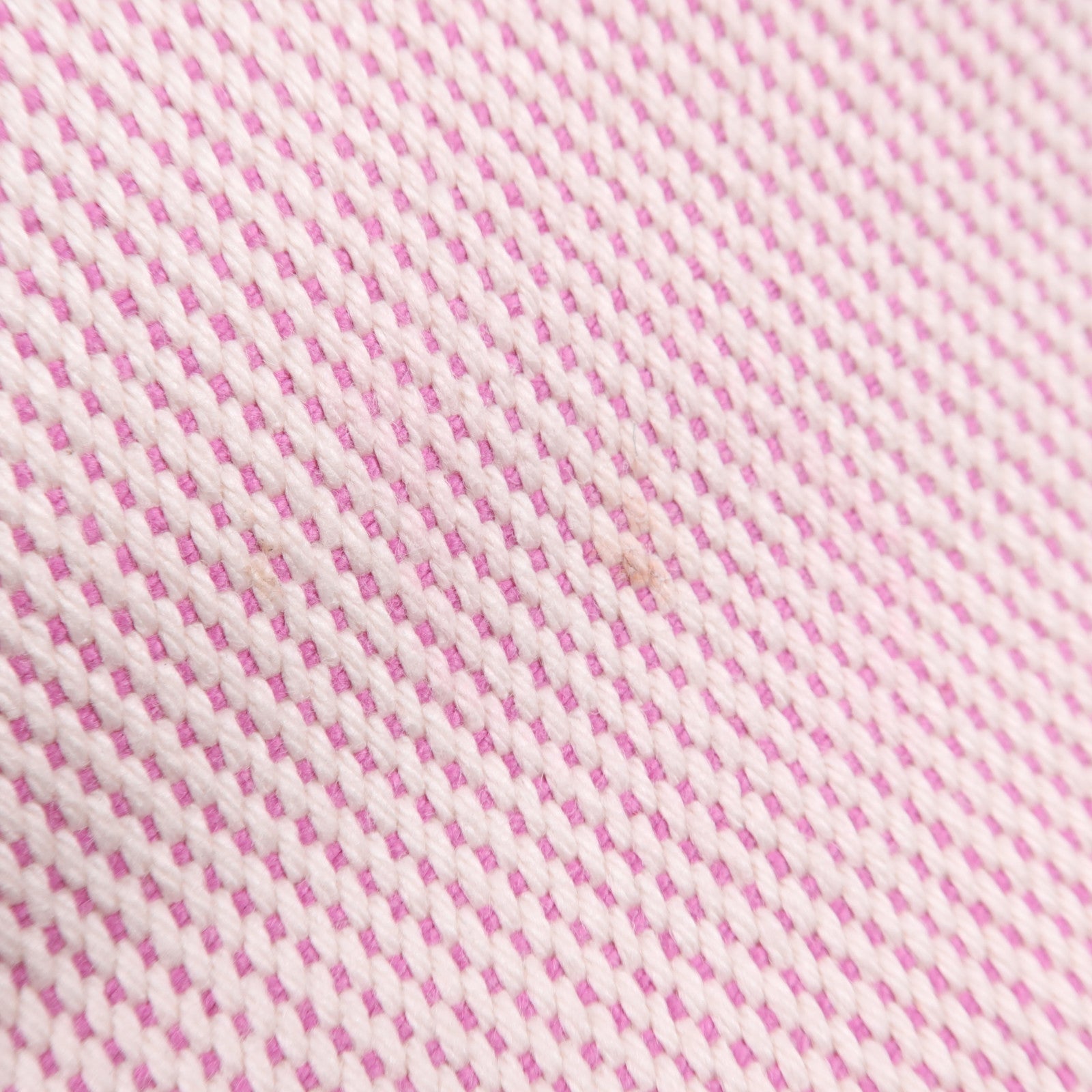 HERMES 帆布/皮革Garden Party PM銀扣手挽袋Rose Pourpre