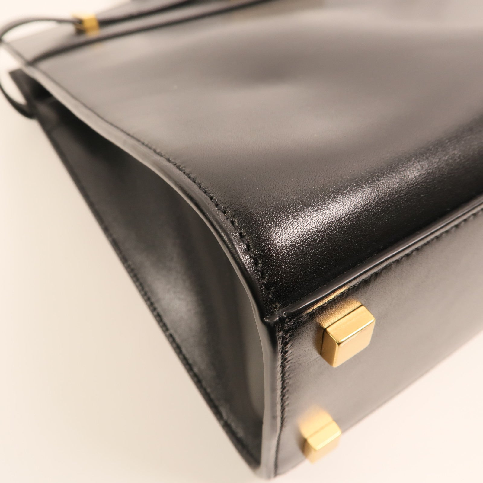 SAINT LAURENT 牛皮皮革Manhattan金扣手挽肩背兩用袋
