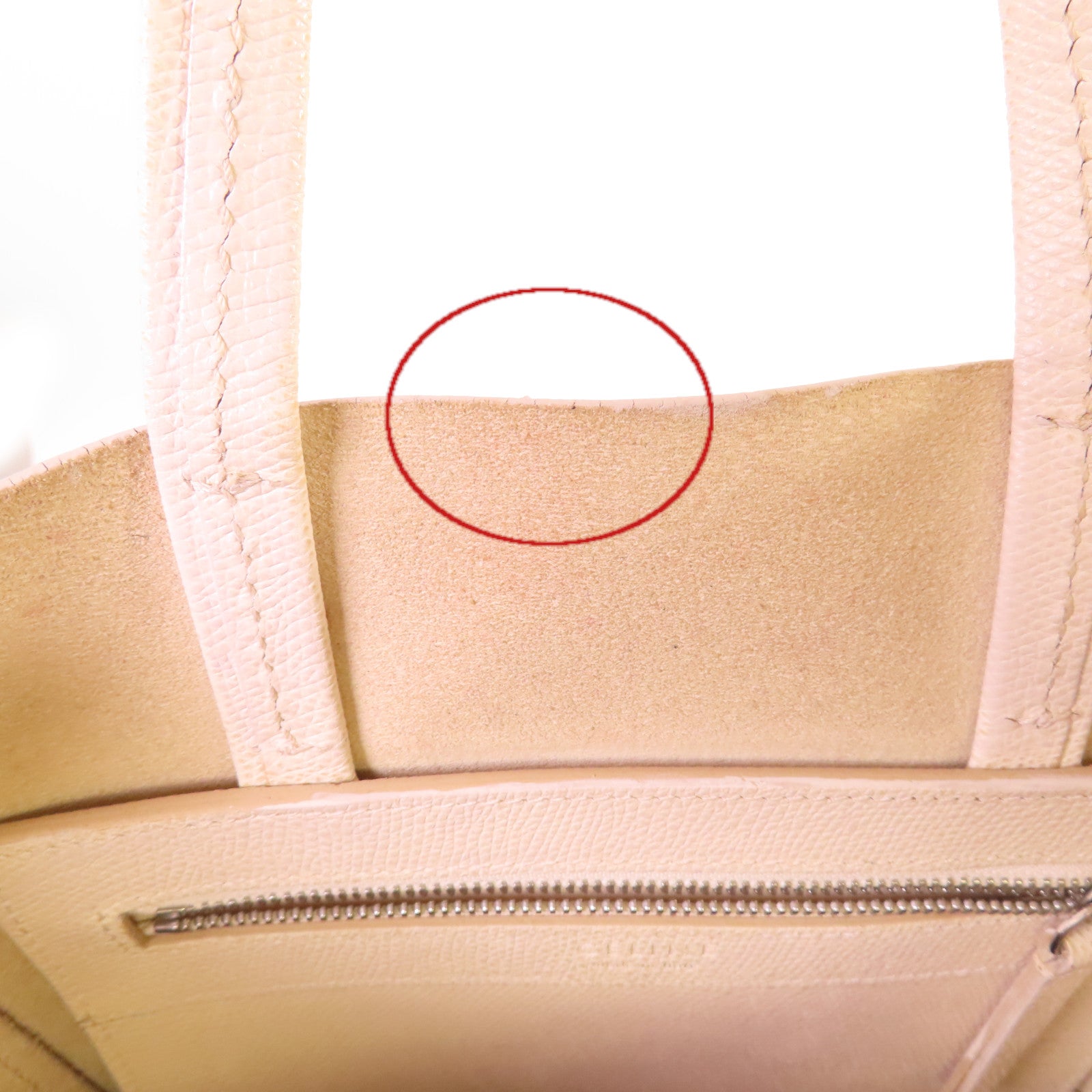 CELINE 【激減優惠】牛皮皮革Cabas Tote 2Way Shoulder Bag手挽肩背兩用袋米白色/黑色