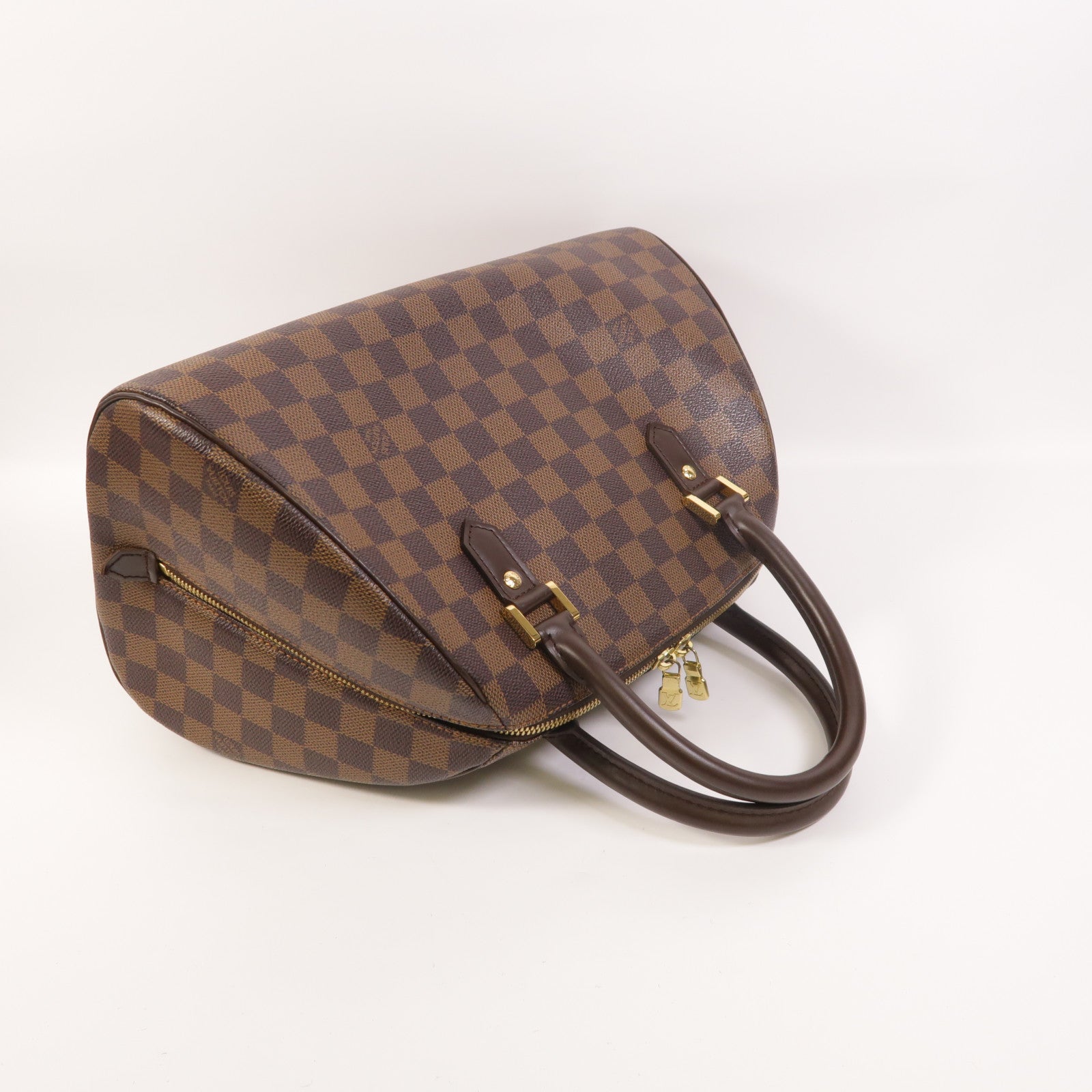 LOUIS VUITTON Damier Ribera MM金扣手挽袋