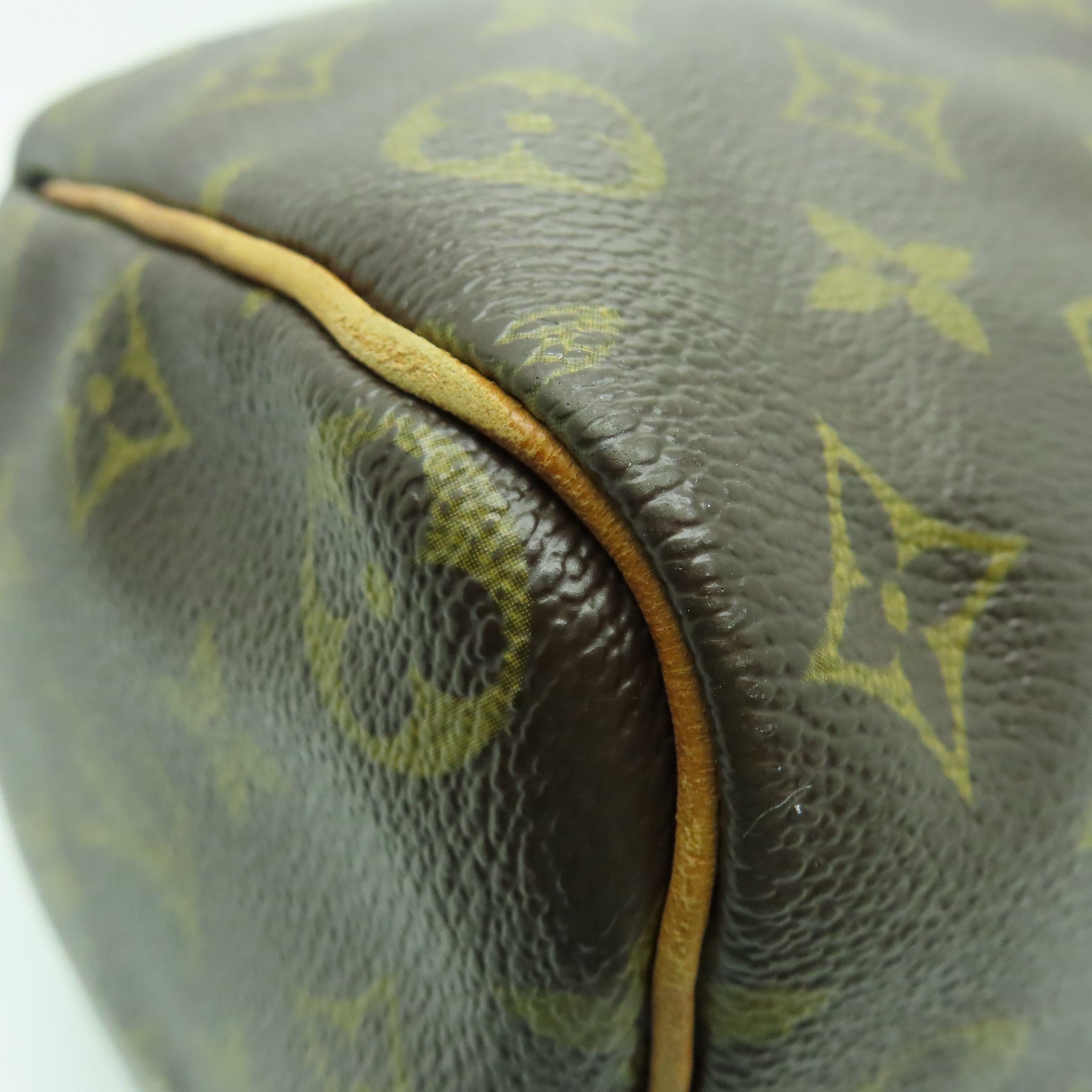 LOUIS VUITTON 【清倉大減價】Monogram Speedy 35金扣手挽袋棕色