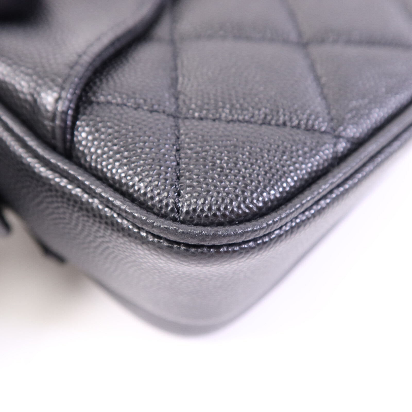 CHANEL 牛皮皮革Waist Bag金扣鏈帶腰包