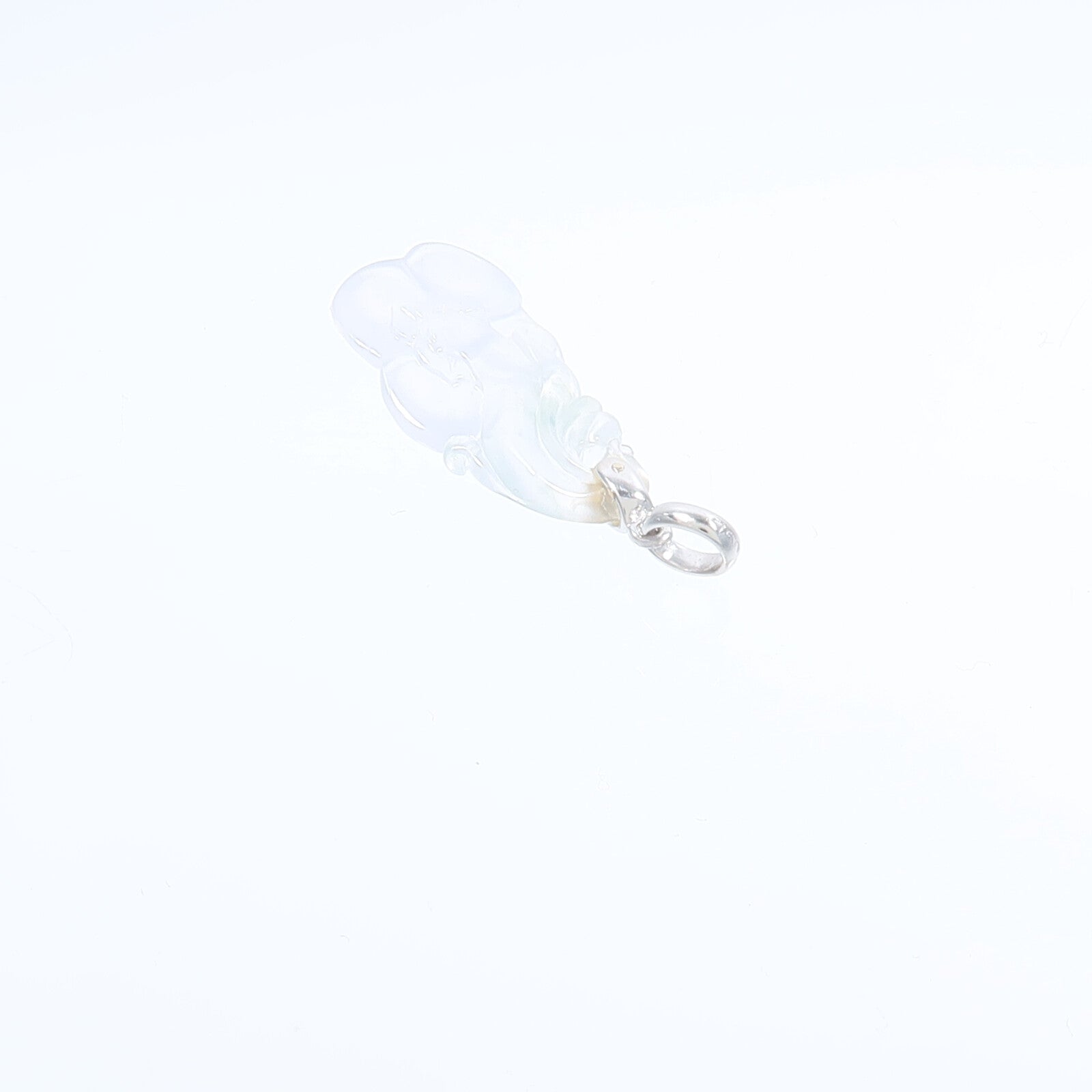 JEWELRY 18K白金Jade Pendant Top翡翠吊墜