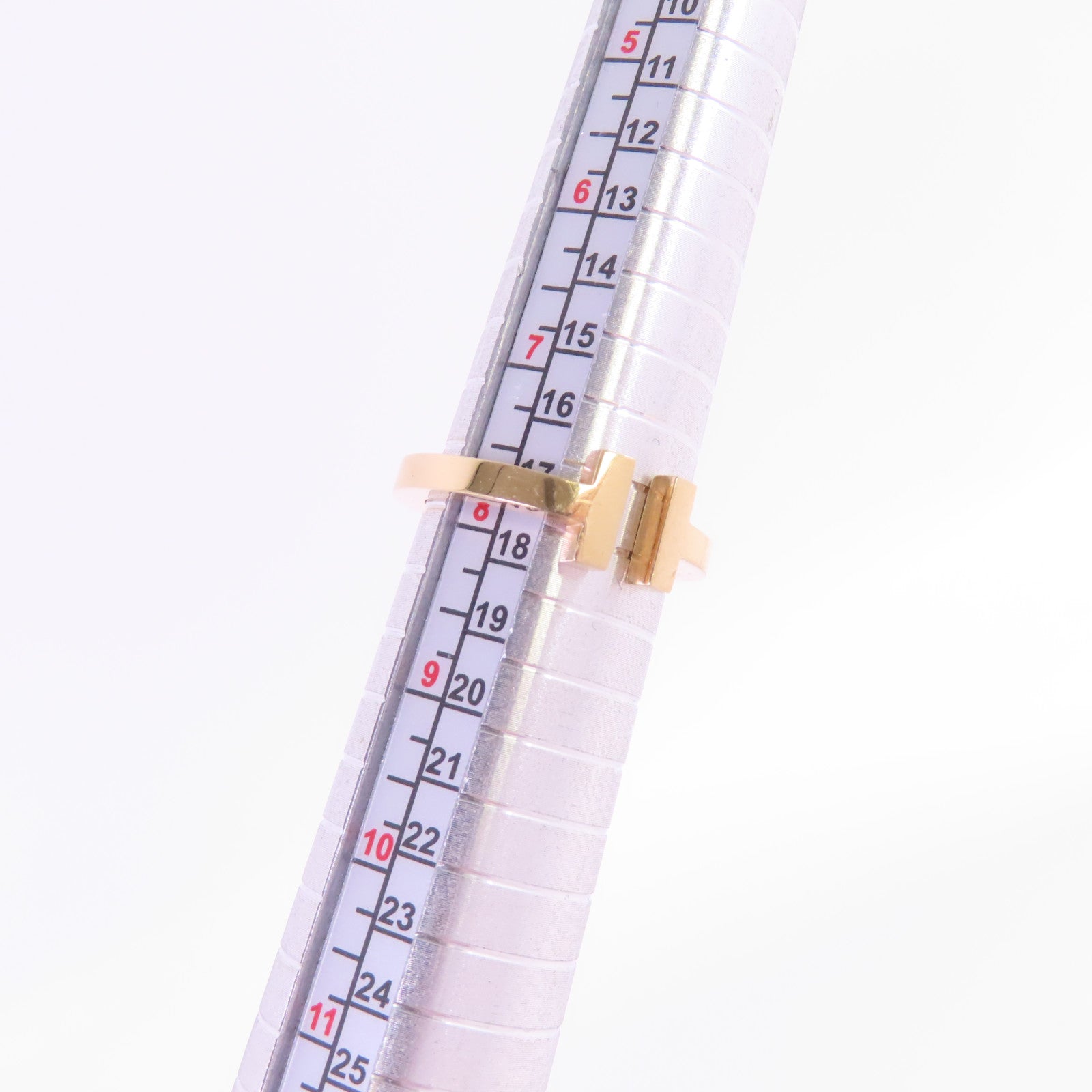 TIFFANY＆CO 18K玫瑰金T Wire Ring戒指US#7.75