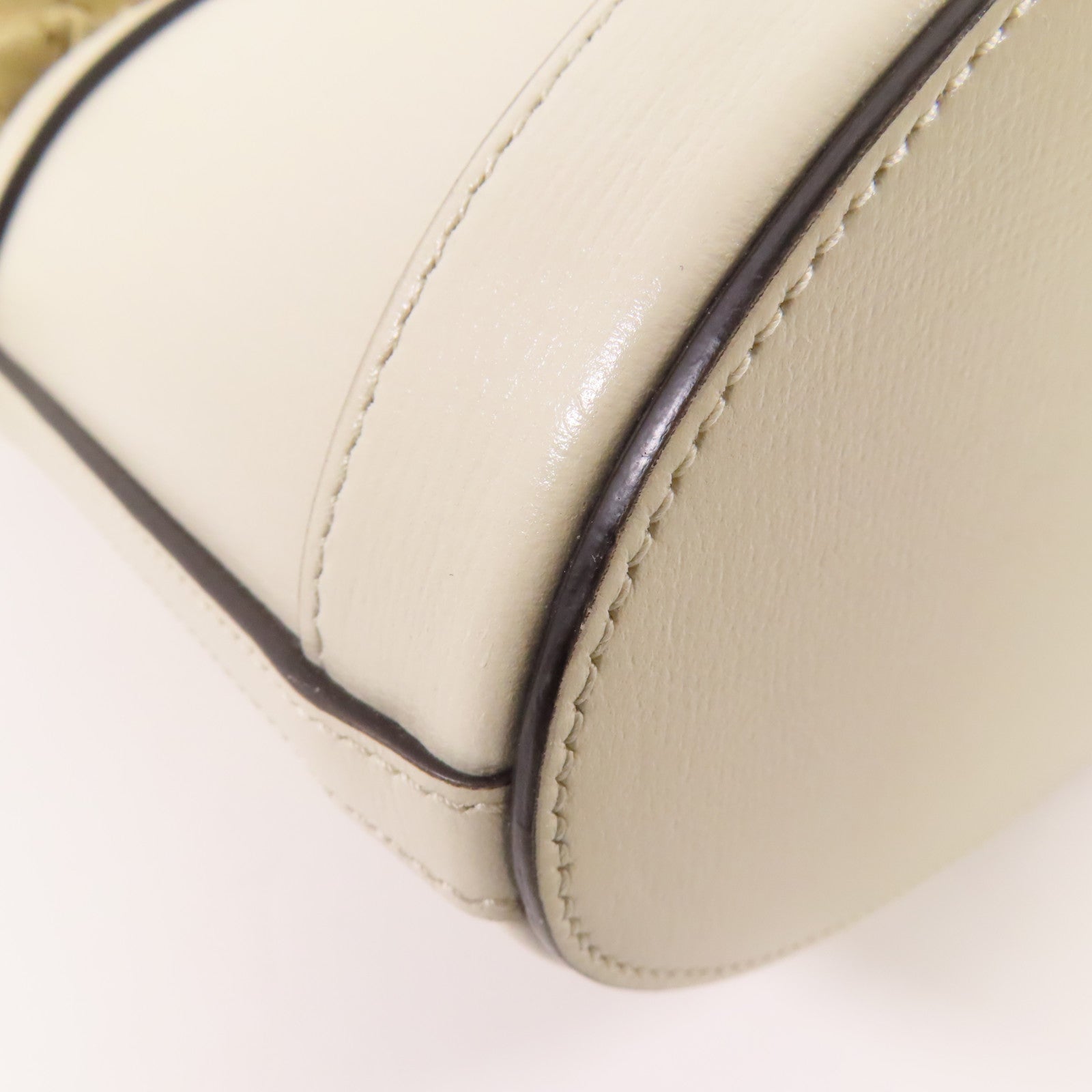 GUCCI GG GHW Shoulder Bag 602118 Calfskin Leather Brown/Beige