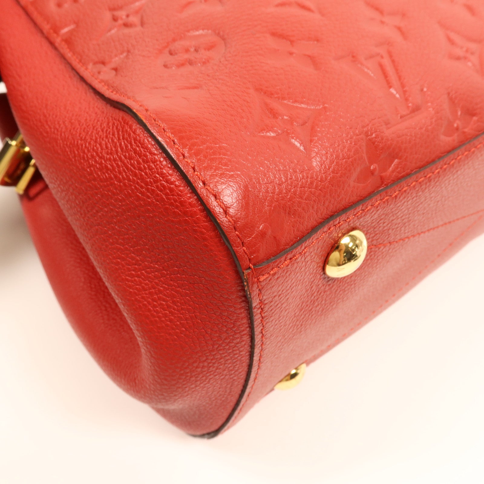 LOUIS VUITTON Monogram Empreinte Montaigne MM金扣肩背袋