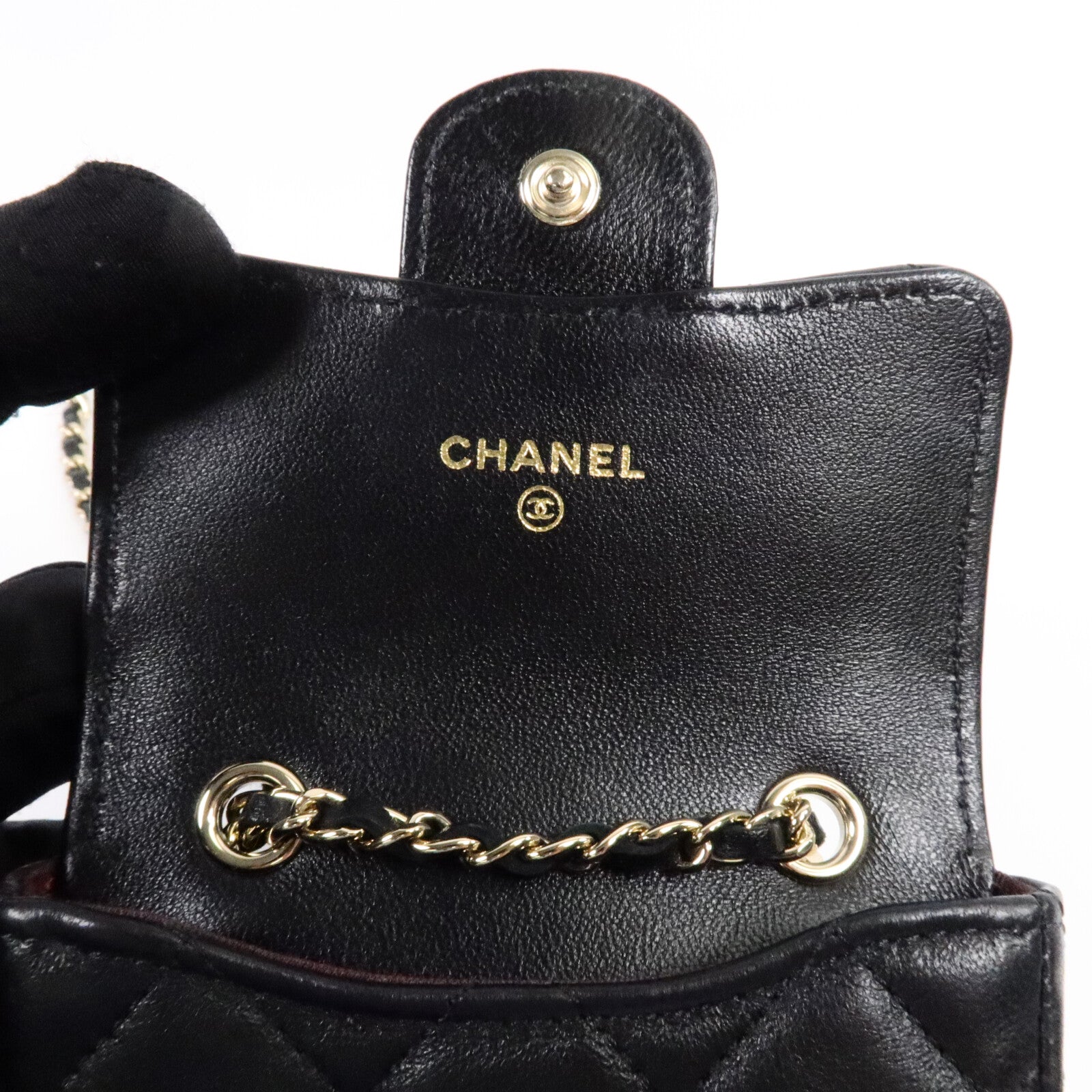 CHANEL 羊皮皮革Mini Belt Bag腰包