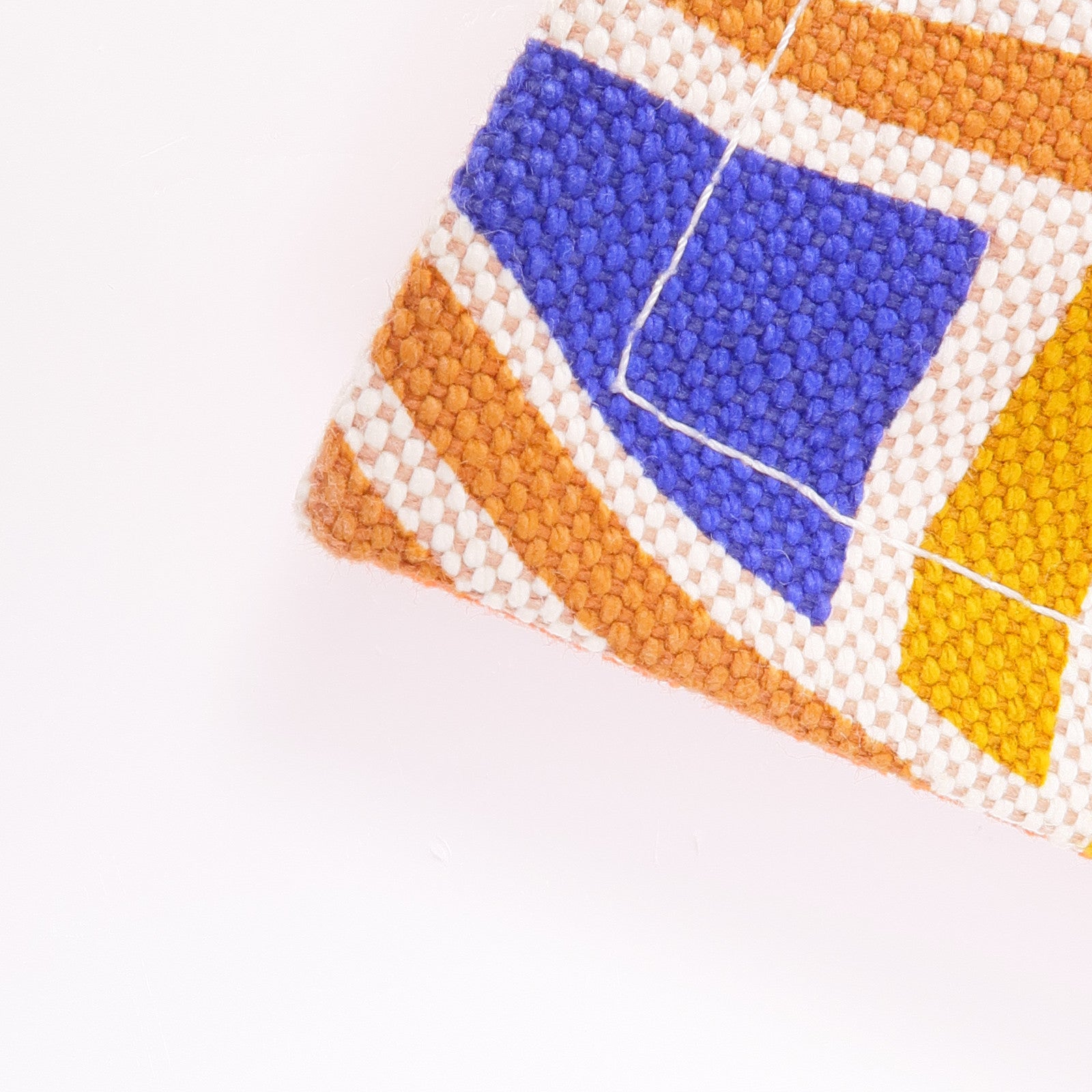 HERMES 帆布Le Bel Oasis Case銀扣手拿包