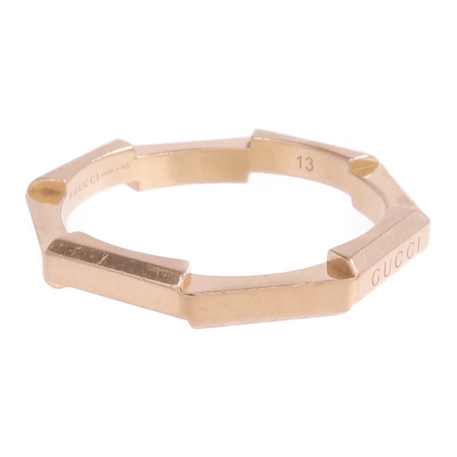 GUCCI 18K玫瑰金Link To Love Ring戒指