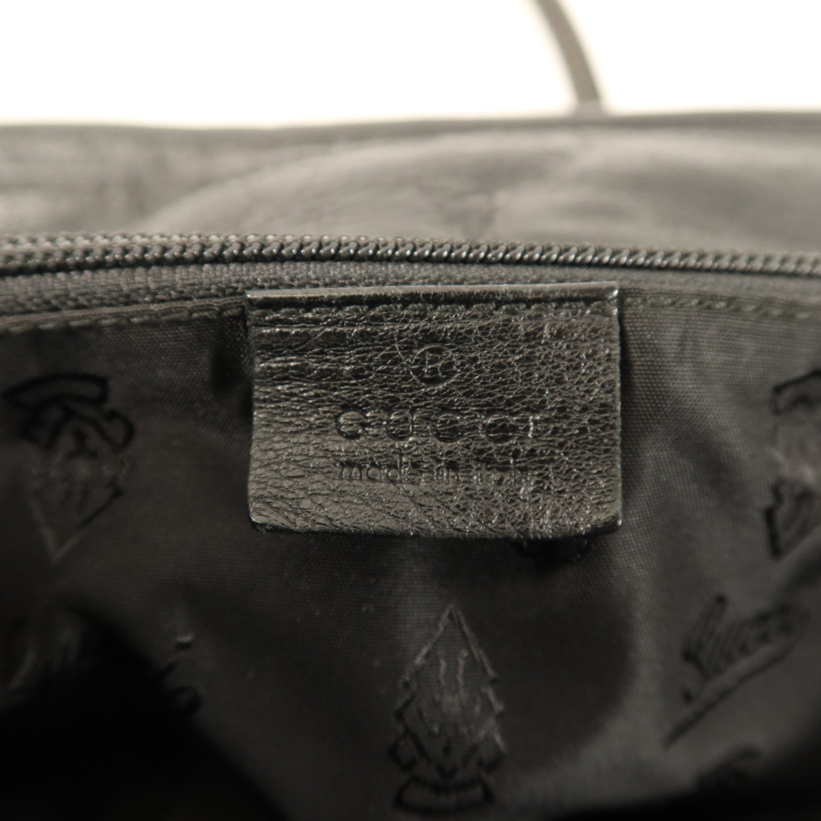 GUCCI Hysteria皮革Duffle Bag銀扣肩背袋