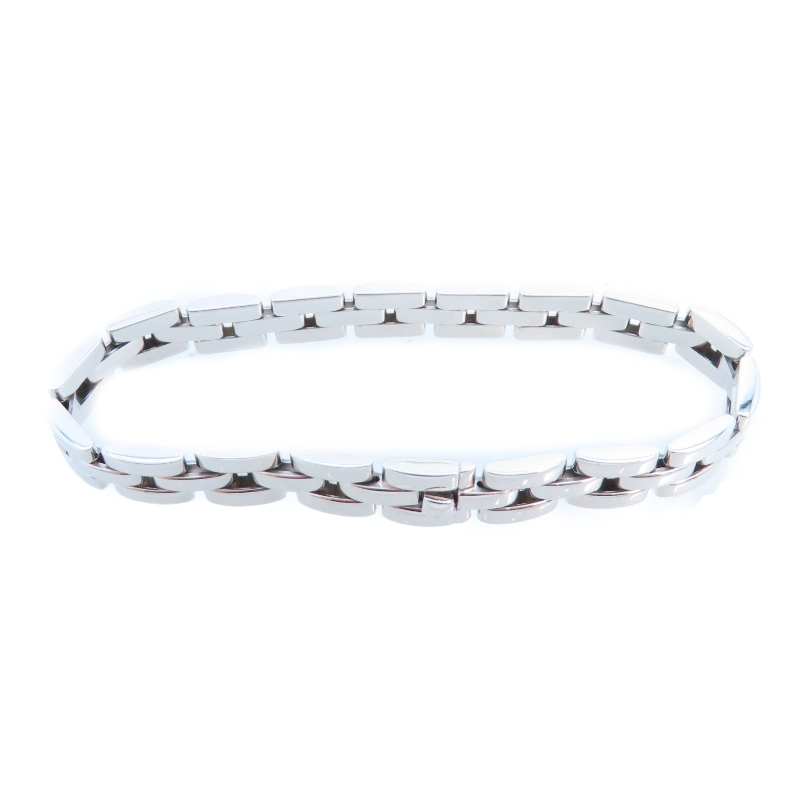 CARTIER SHW Mayon Pantail Bracelet Bangle 18K White Gold