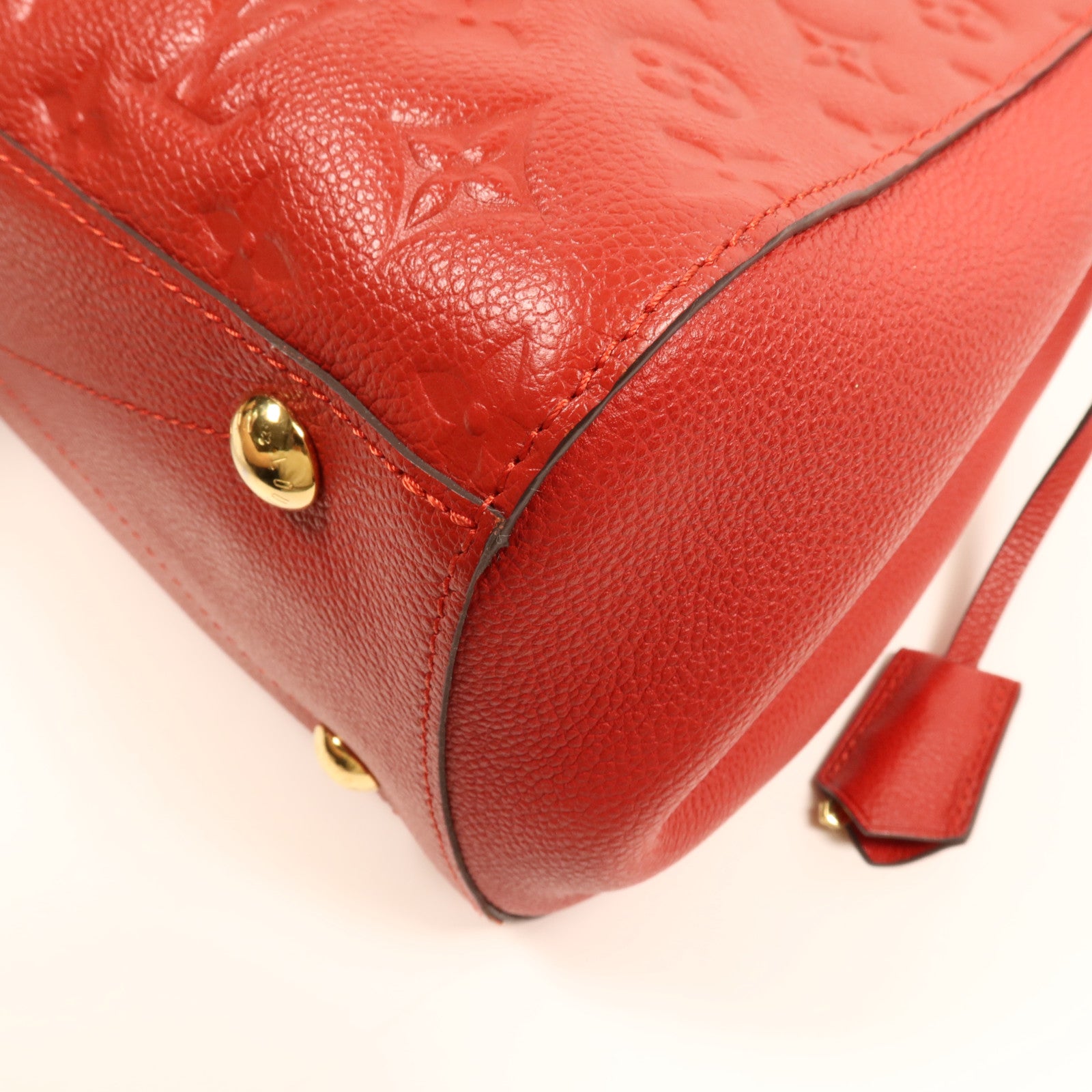 LOUIS VUITTON Monogram Empreinte Montaigne MM金扣肩背袋