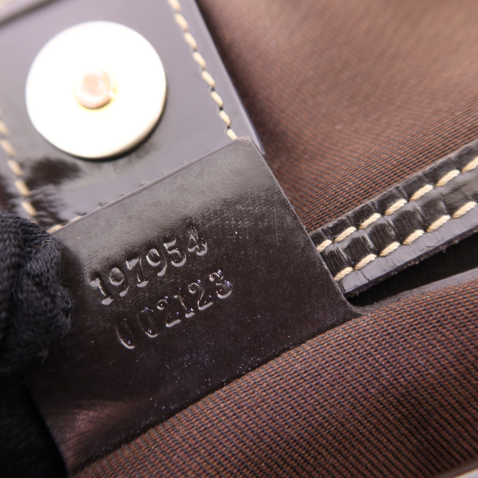 GUCCI 塗層帆布Tote Bag金扣肩背袋