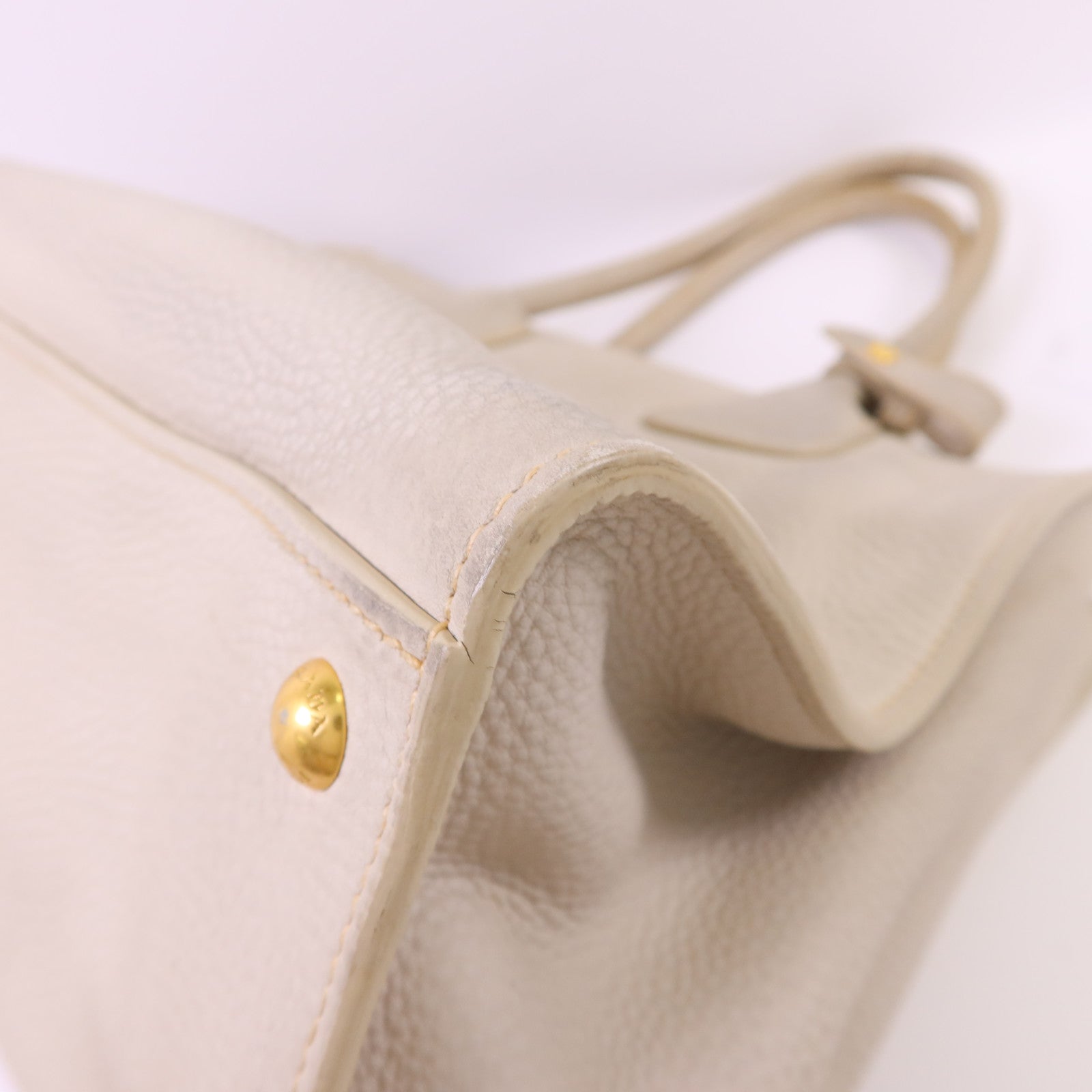 PRADA 牛皮皮革2 Way Shoulder Bag金扣手挽肩背兩用袋