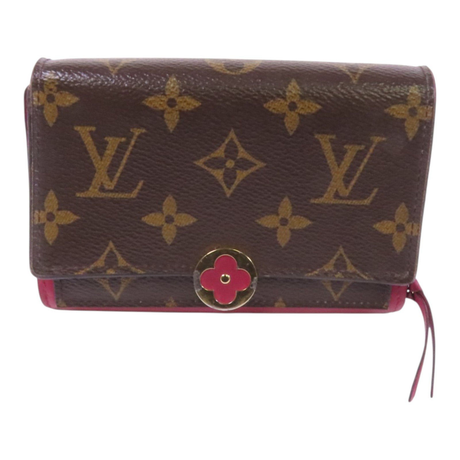 LOUIS VUITTON Monogram Portefeuille Wallet金扣短錢包