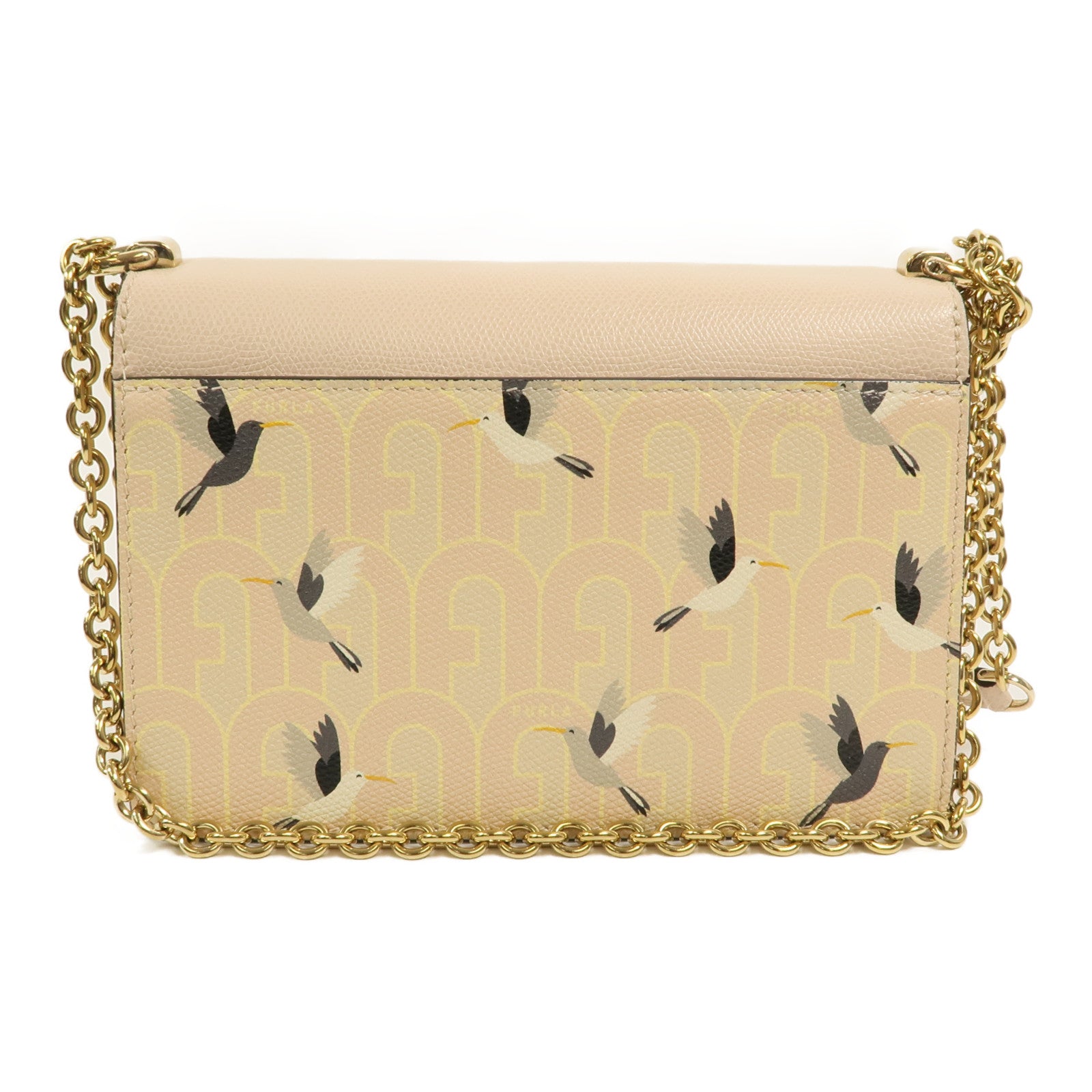 Furla 牛皮皮革1927 Crossbody Bag鏈帶肩背袋