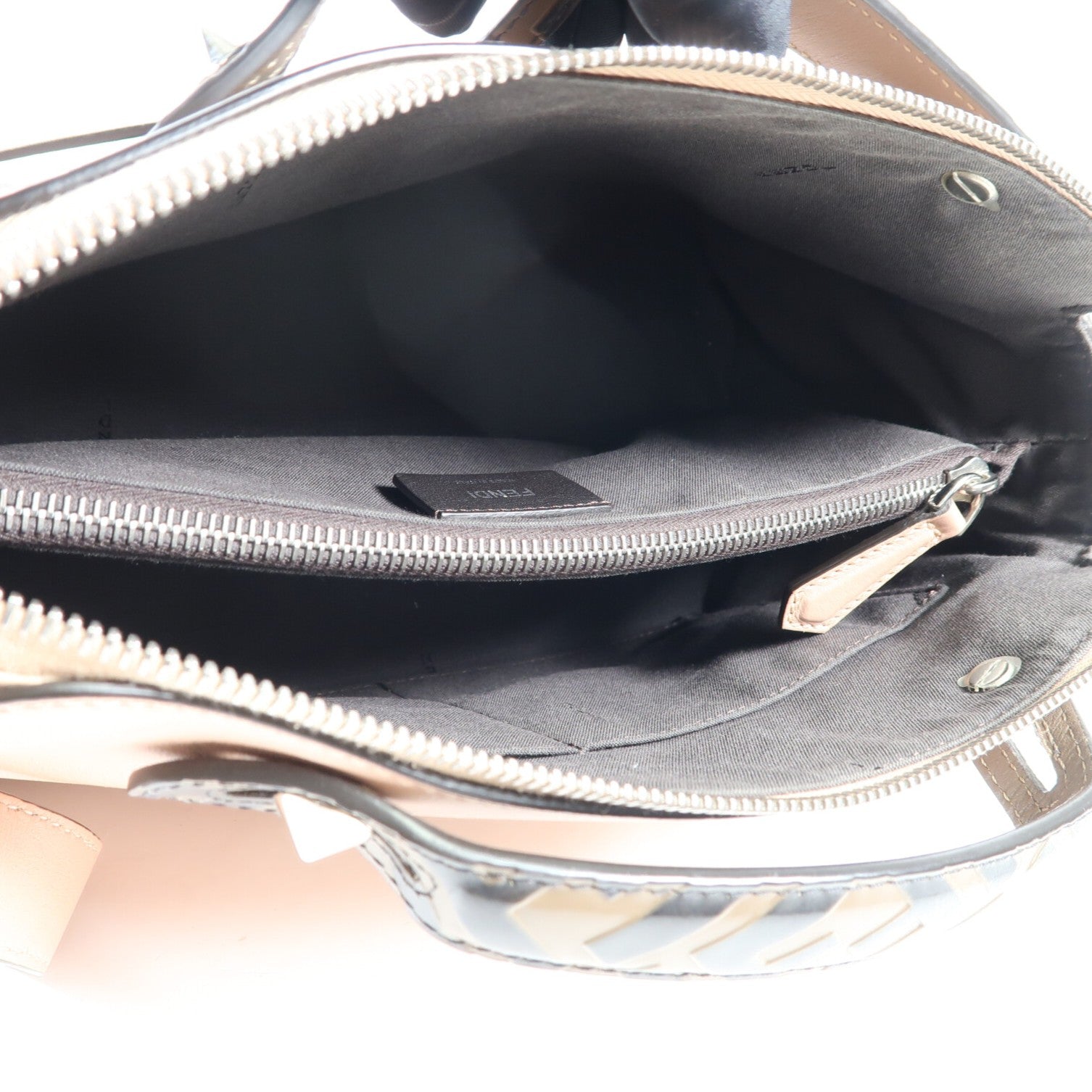 FENDI 牛皮皮革By The Way銀扣手挽肩背兩用袋
