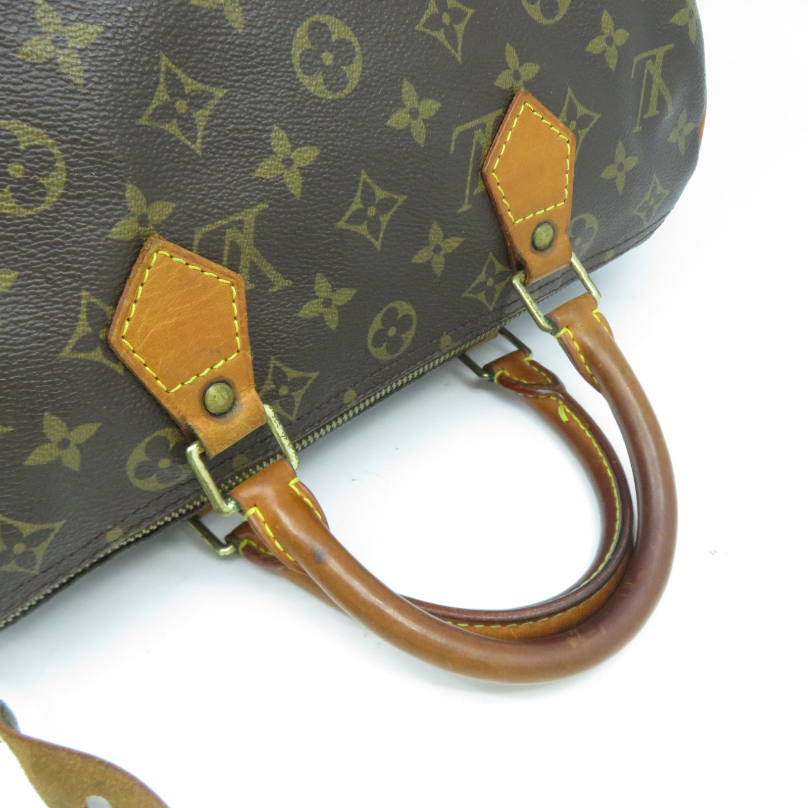 LOUIS VUITTON 【激減優惠】Monogram Speedy 30金扣手挽袋啡色