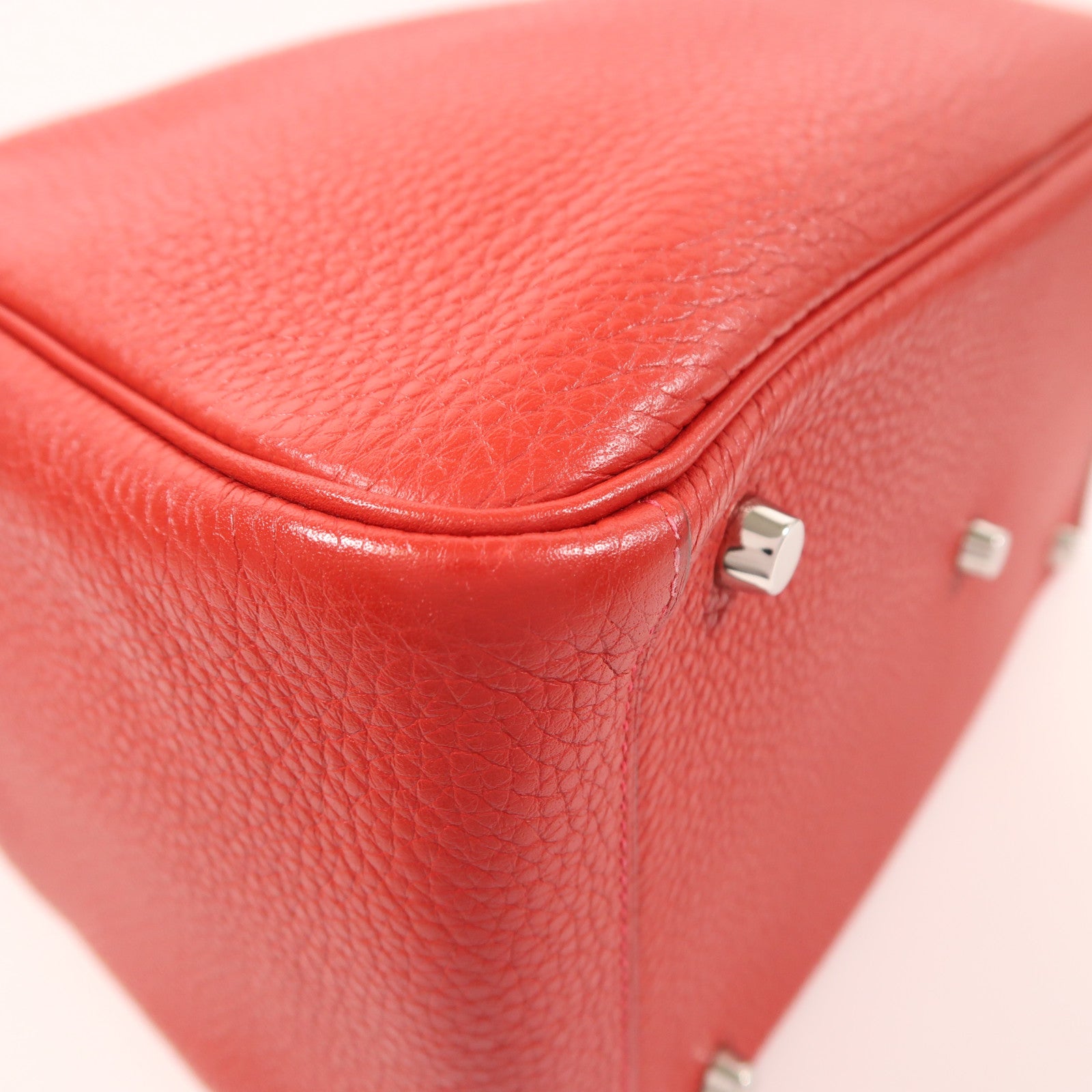 HERMES Clemence皮革Lindy 30銀扣手挽肩背兩用袋