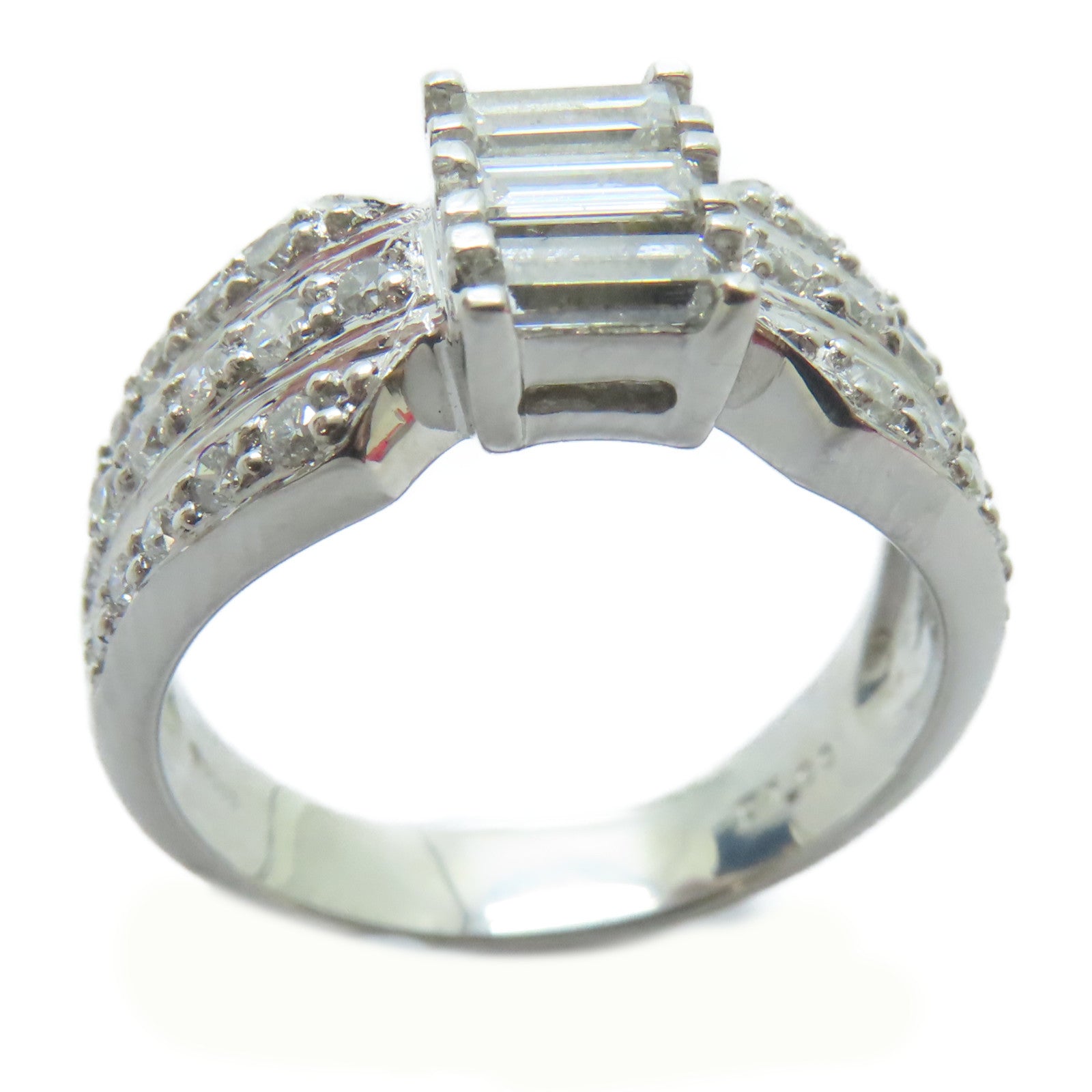 JEWELRY 【激減優惠】PT900鉑金Diamond Ring 1.00ct鑽石戒指US#7.75