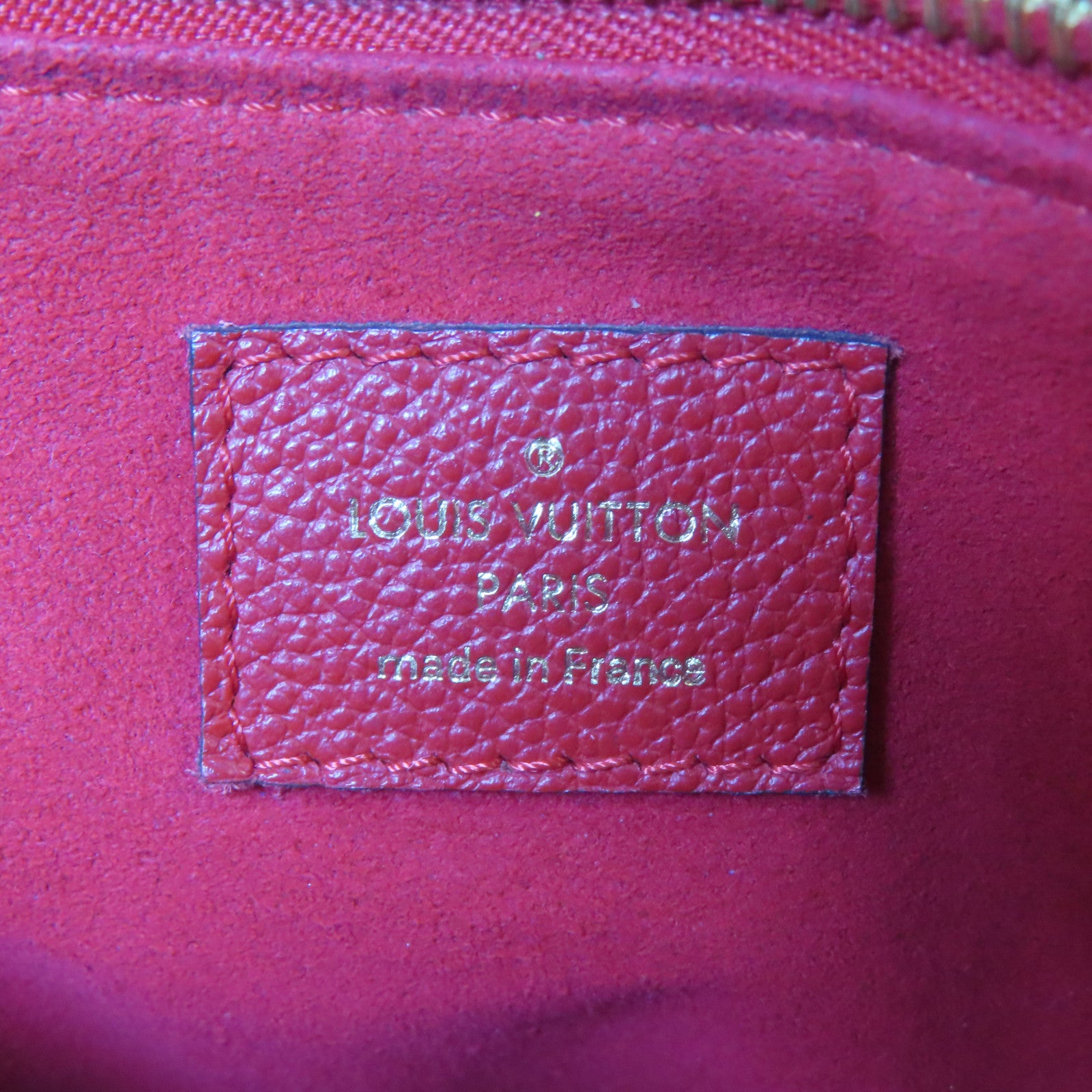 LOUIS VUITTON 【清倉大減價】Monogram Surene BB金扣肩背袋啡色/紅色