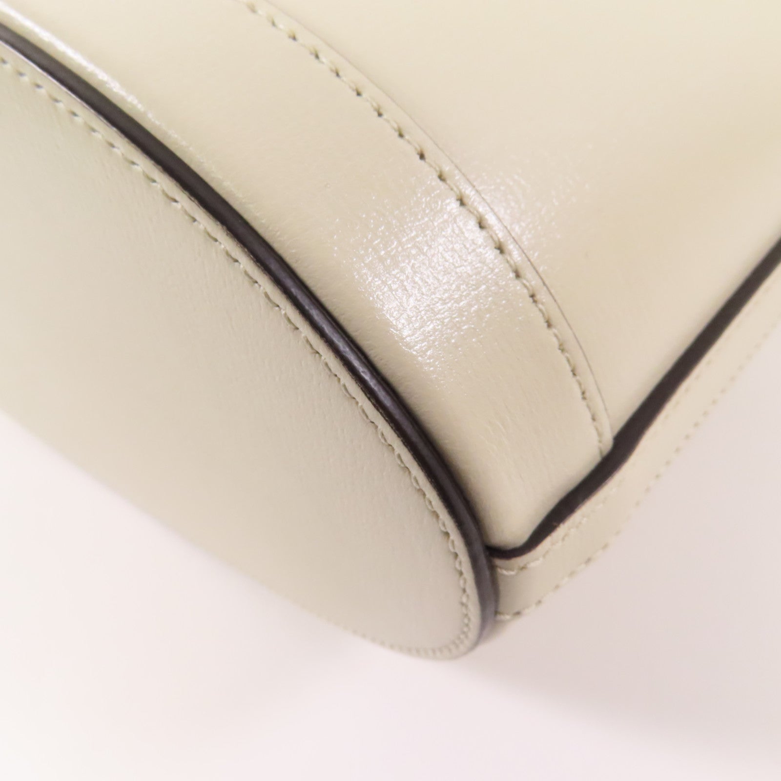 GUCCI GG GHW Shoulder Bag 602118 Calfskin Leather Brown/Beige