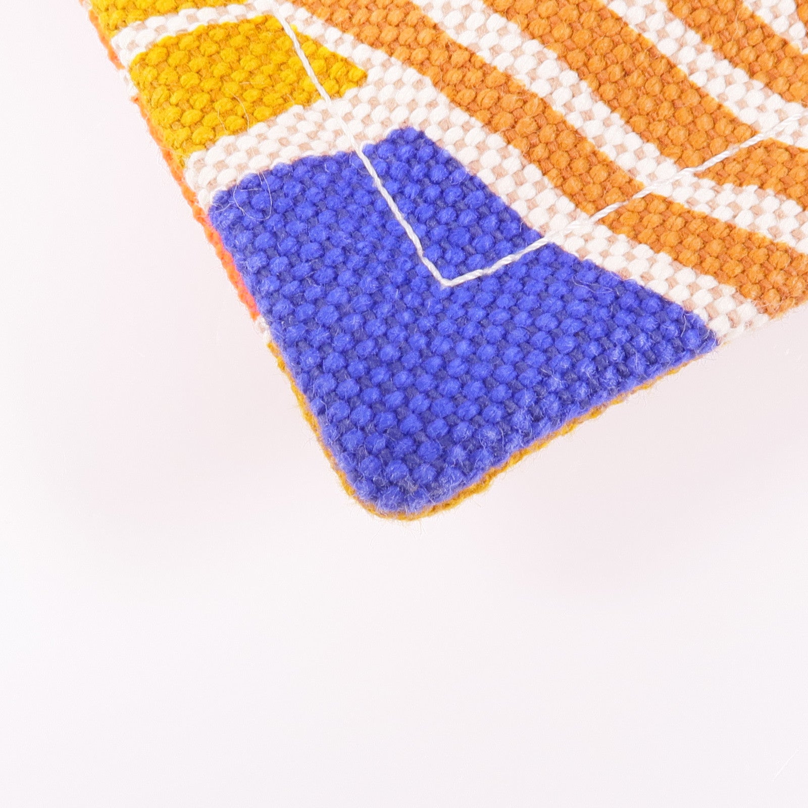 HERMES 帆布Le Bel Oasis Case銀扣手拿包