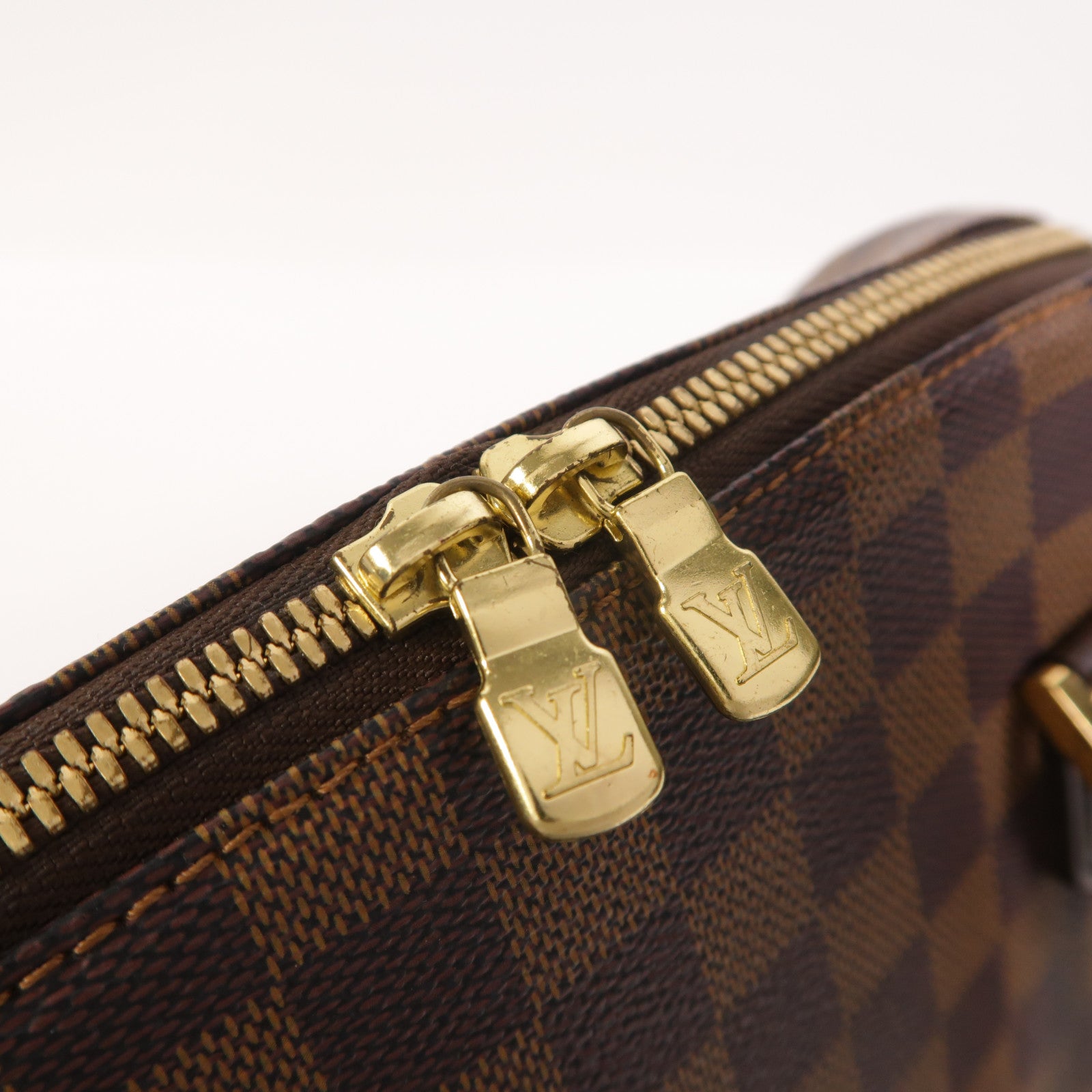 LOUIS VUITTON Damier Ribera MM金扣手挽袋