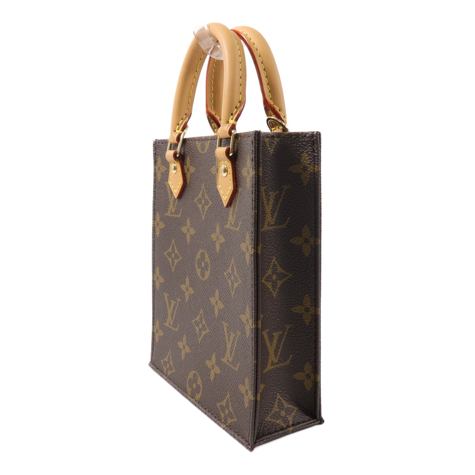 LOUIS VUITTON Monogram Petit Sac Plat手挽肩背兩用袋