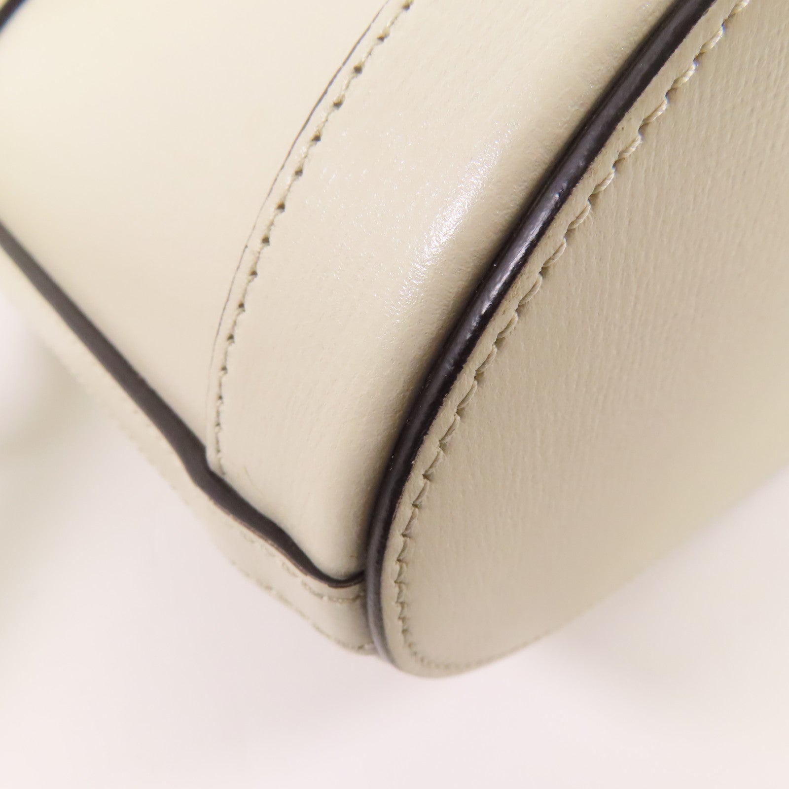 GUCCI GG GHW Shoulder Bag 602118 Calfskin Leather Brown/Beige