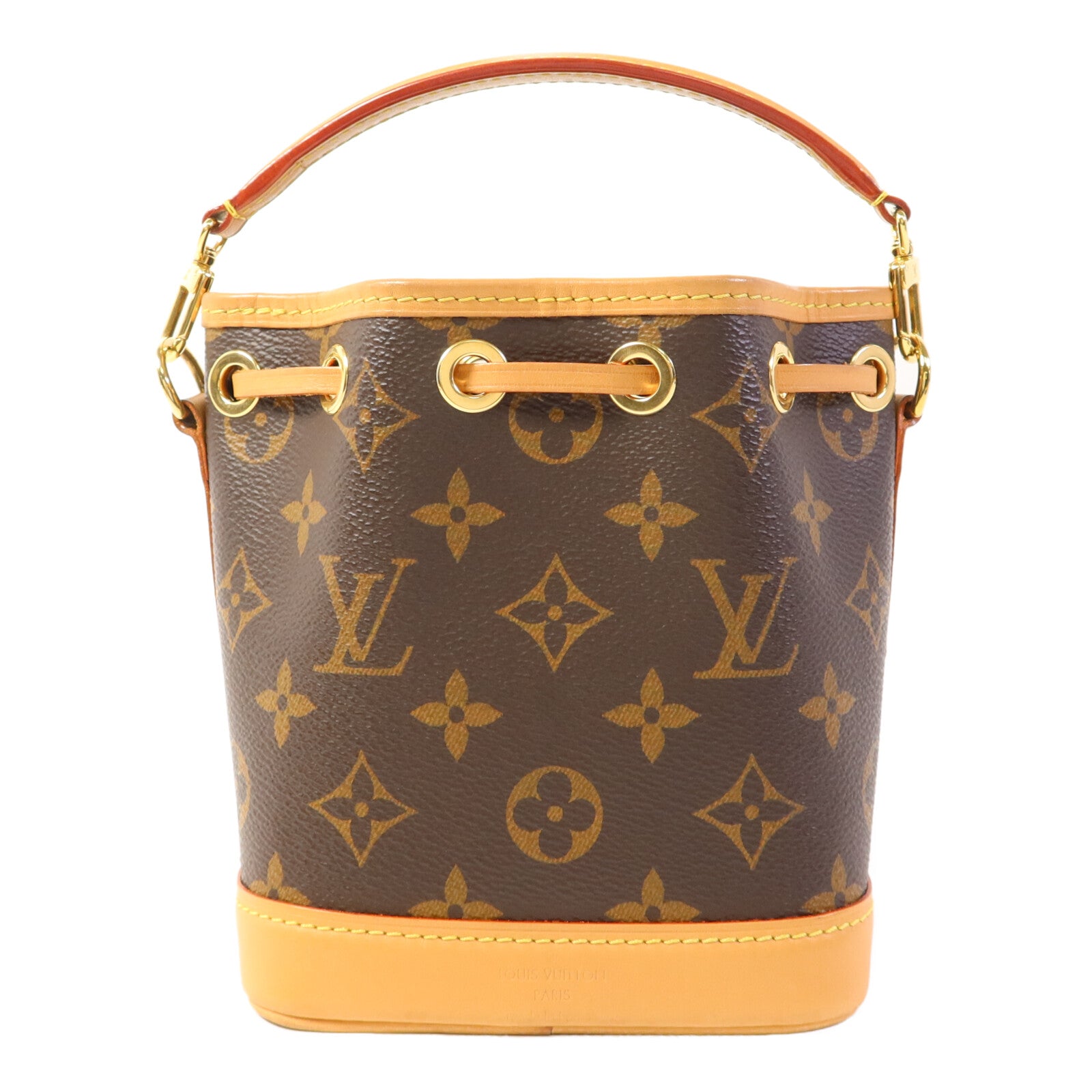 LOUIS VUITTON Monogram Nano Noe金扣手挽肩背兩用袋