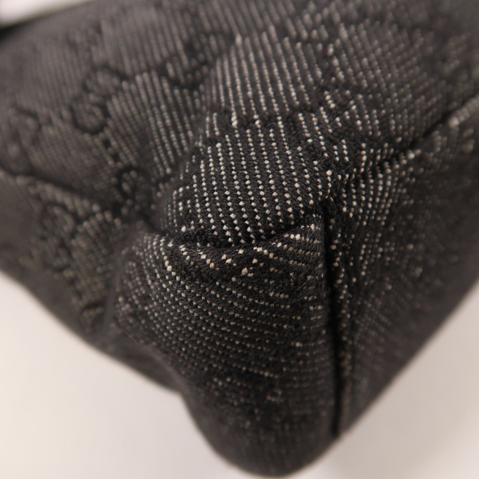 GUCCI 帆布Shoulder Bag銀扣肩背袋