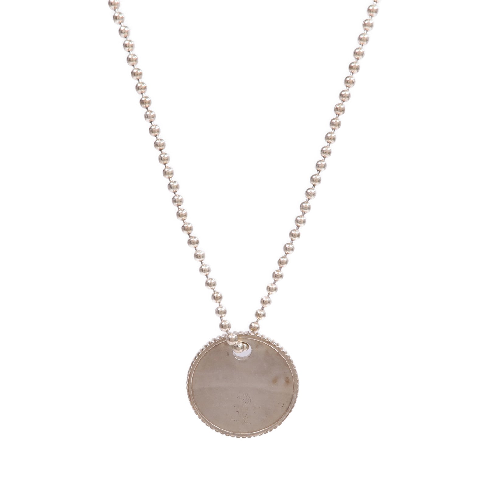 TIFFANY＆CO 925純銀Round Disc Necklace項鍊