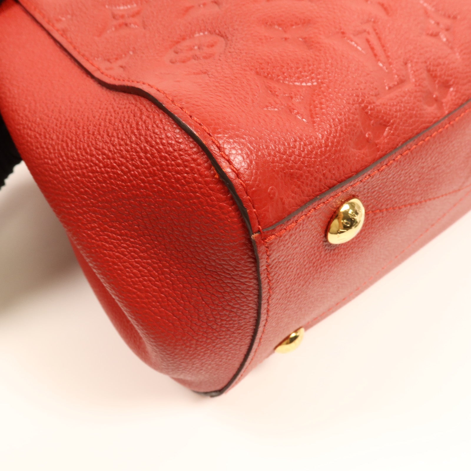 LOUIS VUITTON Monogram Empreinte Montaigne MM金扣肩背袋