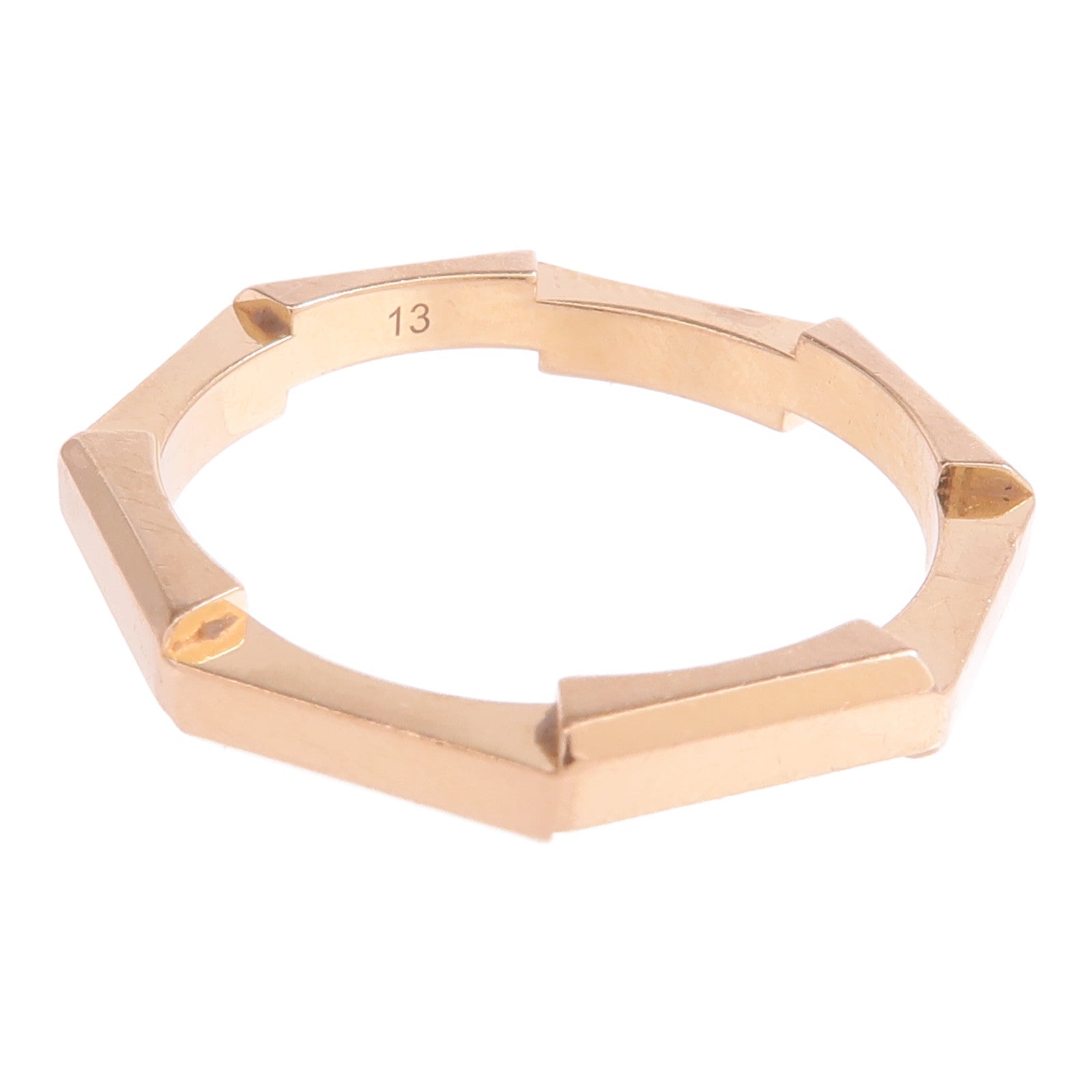GUCCI 18K玫瑰金Link To Love Ring戒指