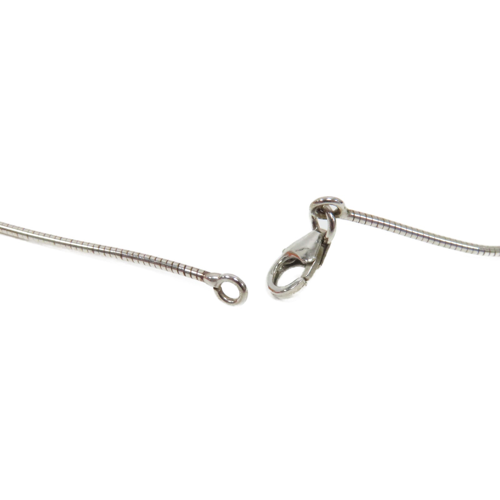 HERMES 金屬Cage d'H Pendant Necklace項鍊紫色/銀色