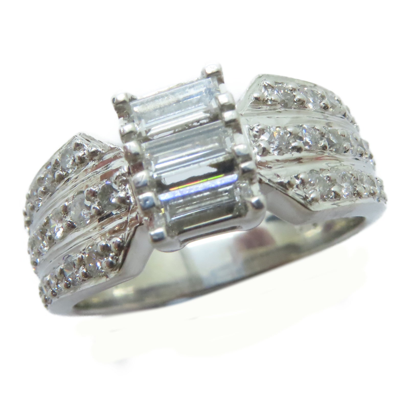 JEWELRY 【激減優惠】PT900鉑金Diamond Ring 1.00ct鑽石戒指US#7.75