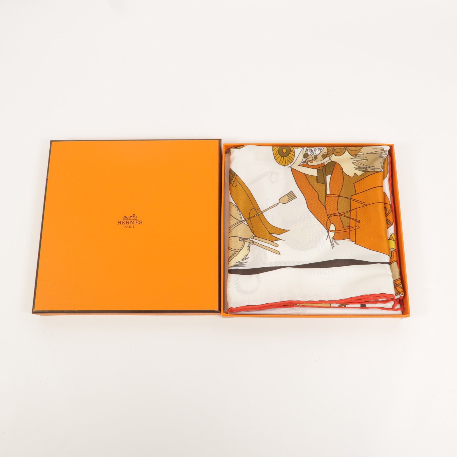 HERMES 絲質Scarf 65x65絲巾