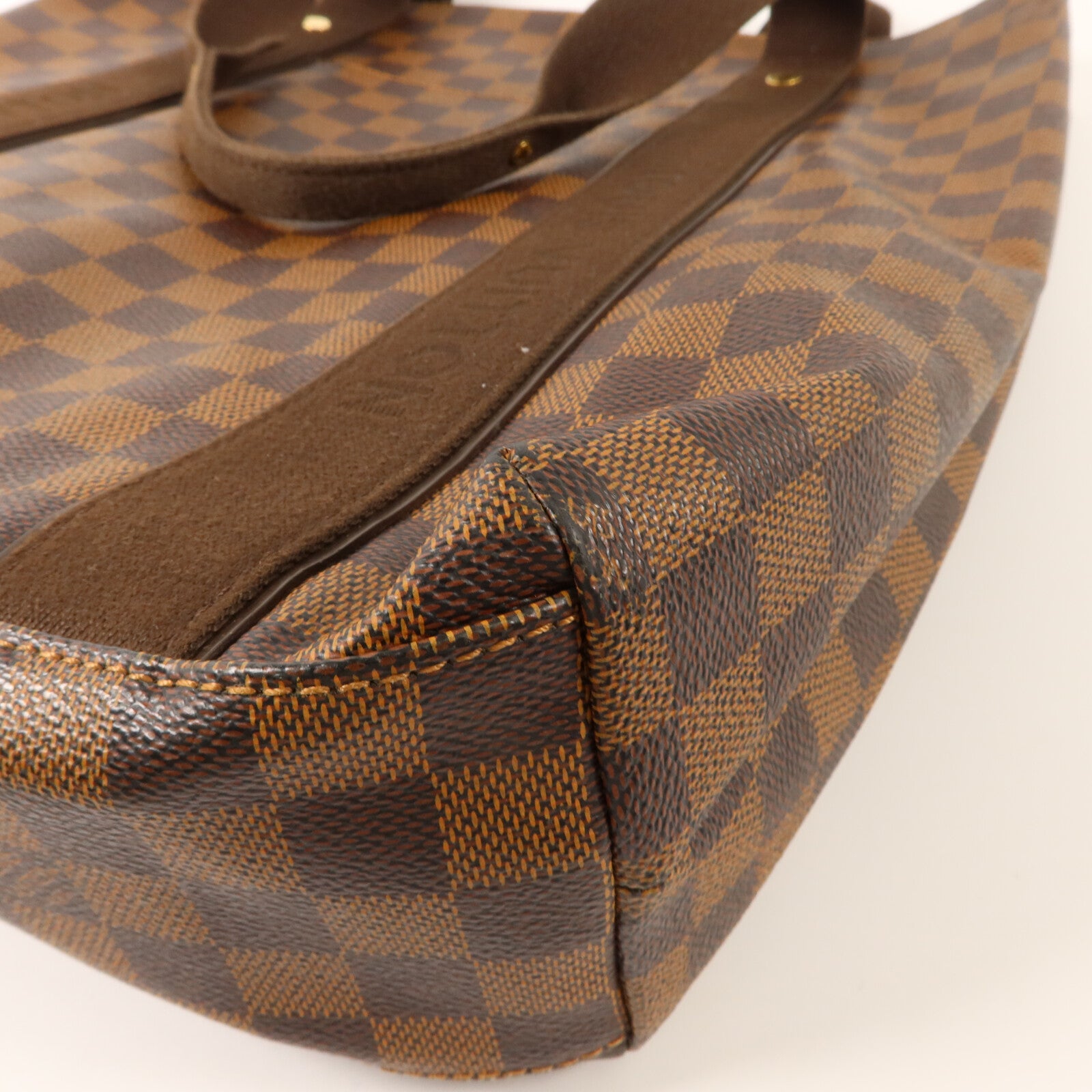 LOUIS VUITTON Damier Beaubourg金扣肩背袋棕色