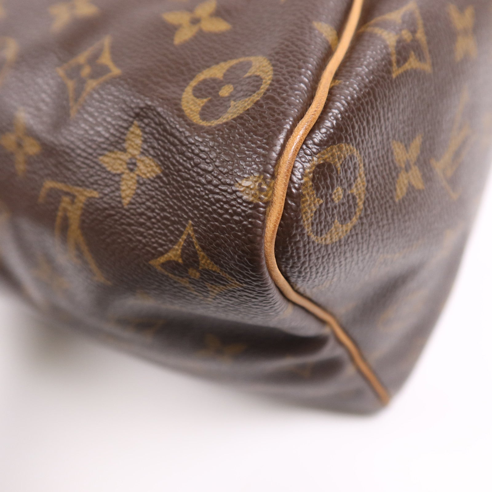 LOUIS VUITTON Monogram Speedy 35金扣手挽袋